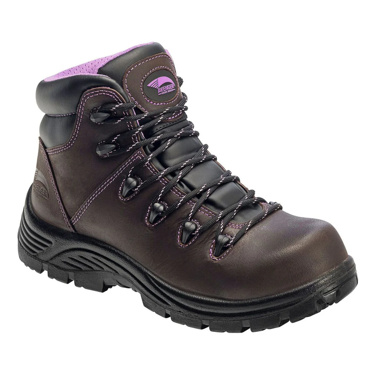 Avenger Women's Framer Hiker Waterproof EH Composite Toe Boots, A7123, Brown - Image 3