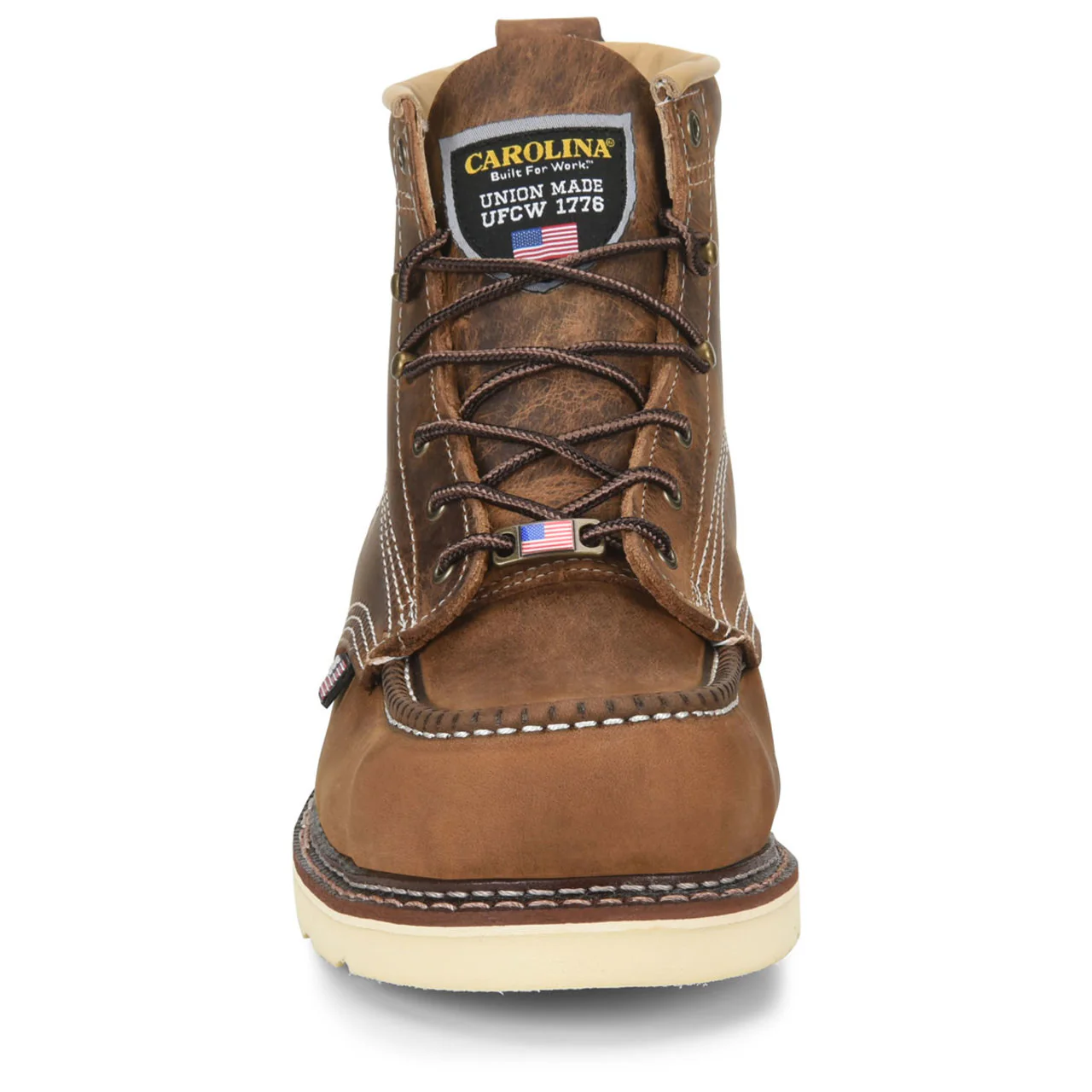 Carolina Men's AMP 6" USA EH Steel Toe Boots, CA7811, Tan - Image 3
