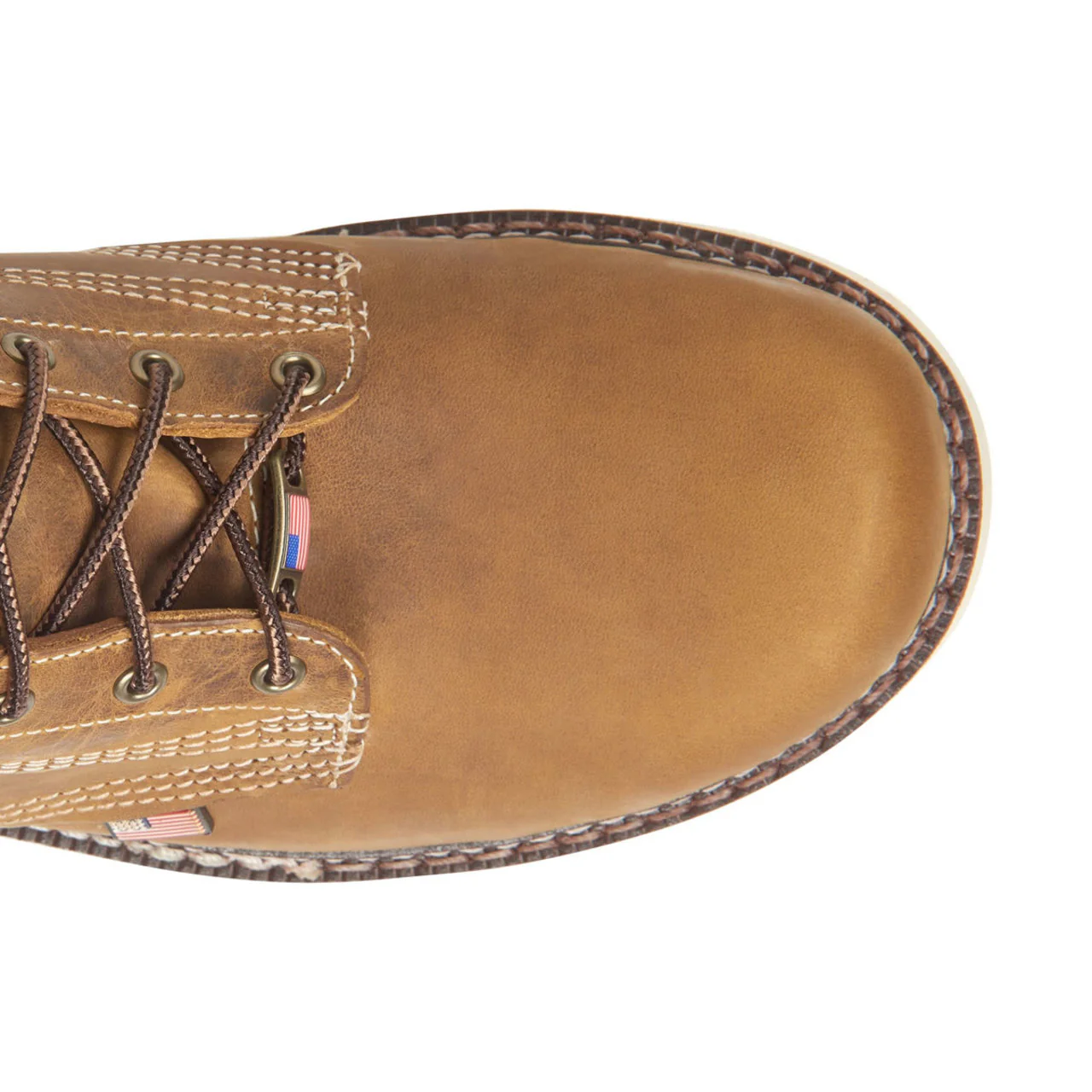 Carolina Men's AMP USA 8" EH Steel Toe Boots, CA7505, Tan - Image 2