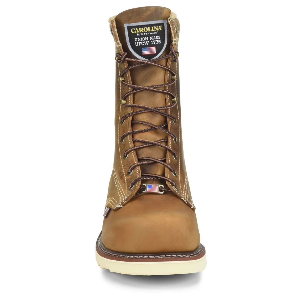Carolina Men's AMP USA 8" EH Steel Toe Boots, CA7505, Tan - Image 3