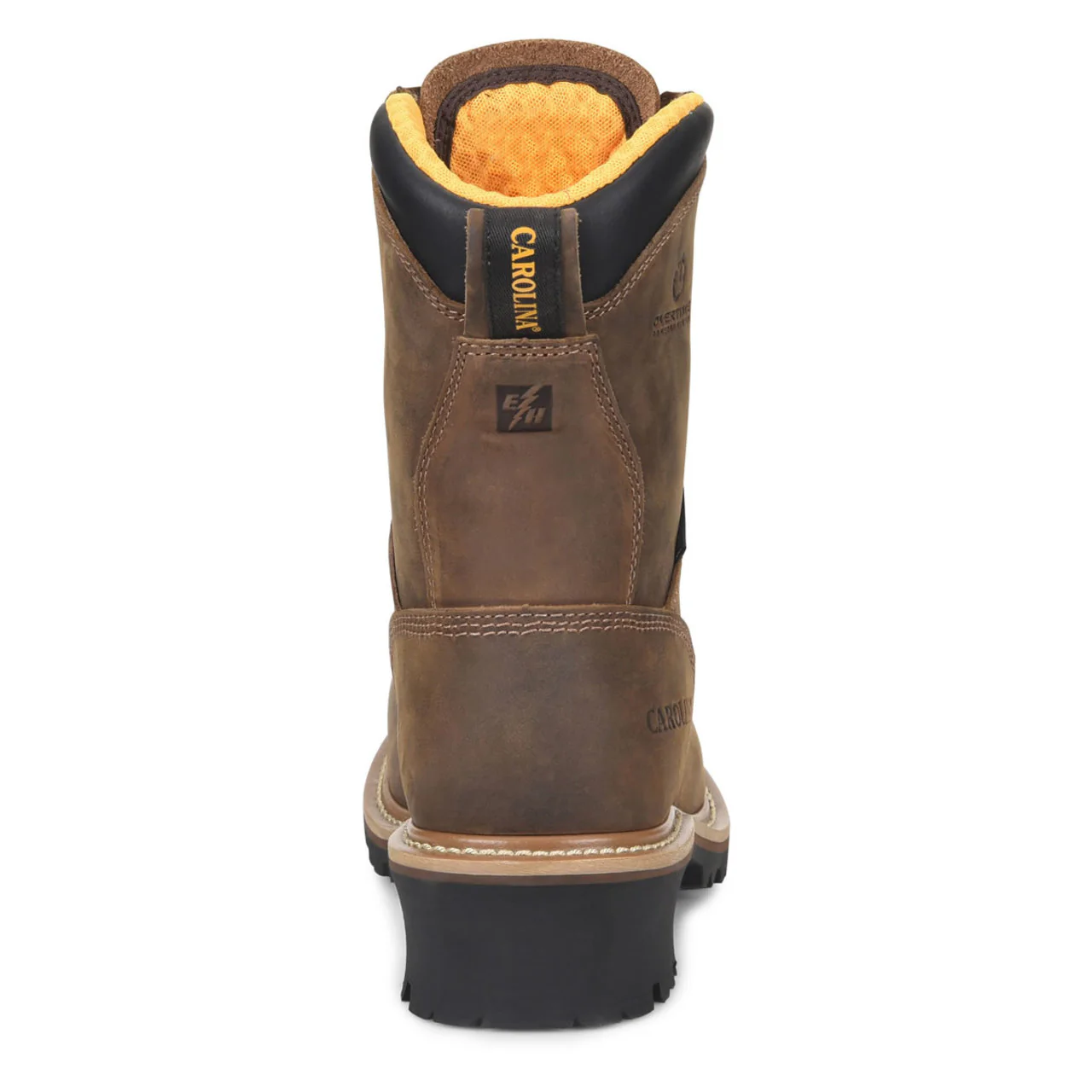 Carolina Men's Driller 8" Logger Waterproof EH Composite Toe Boots, CA9828, Brown - Image 6