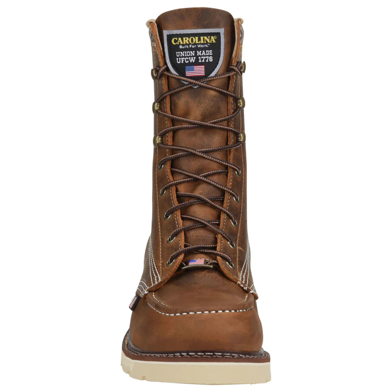 Carolina Men's Ferric USA 8" EH Soft Toe Boots, CA7016, Brown - Image 3