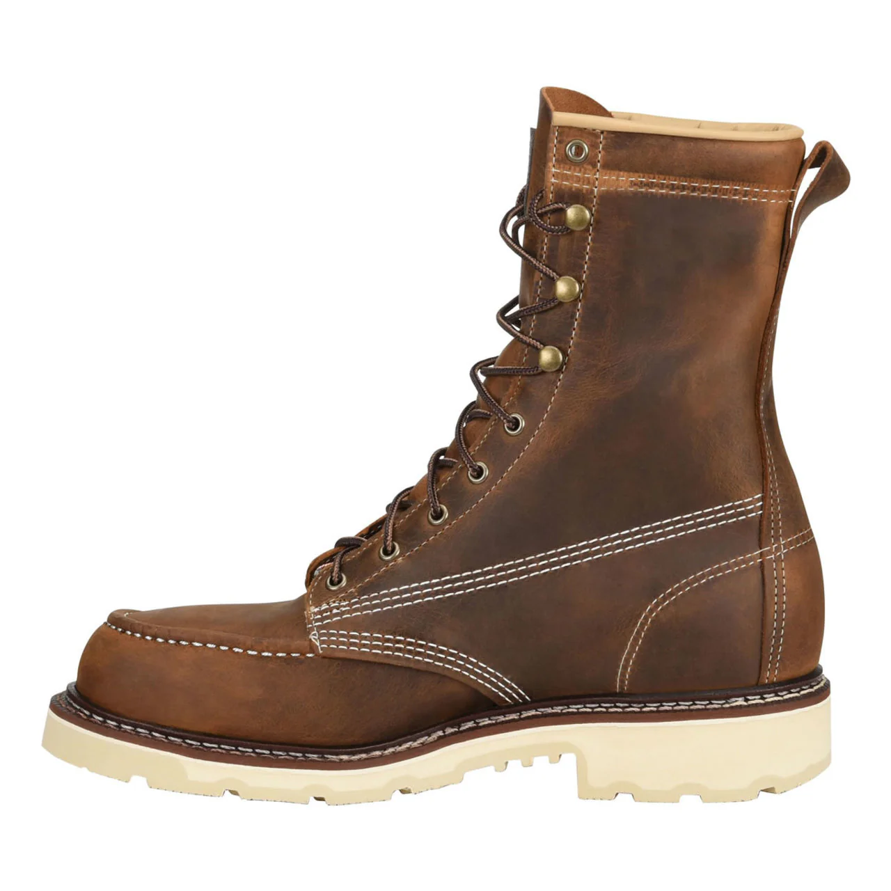 Carolina Men's Ferric USA 8" EH Soft Toe Boots, CA7016, Brown - Image 4