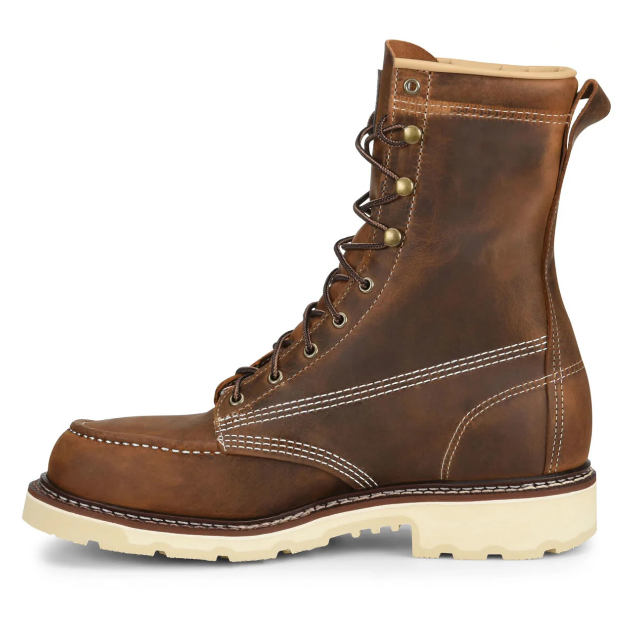 Carolina Men's Ferric USA 8" EH Steel Toe Boots, CA7516, Dark Brown - Image 5