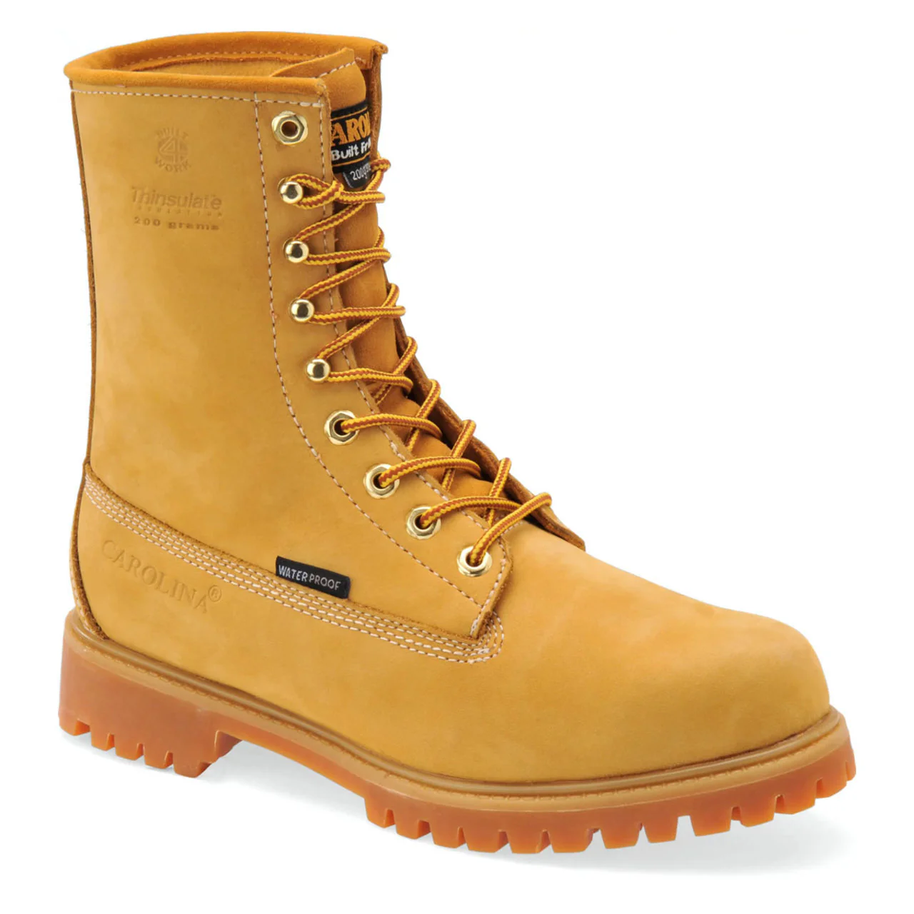 Carolina Men's Journeyman Hi 8" Waterproof Insulated EH Steel Toe Boots, CA7545, Wheat - Image 2
