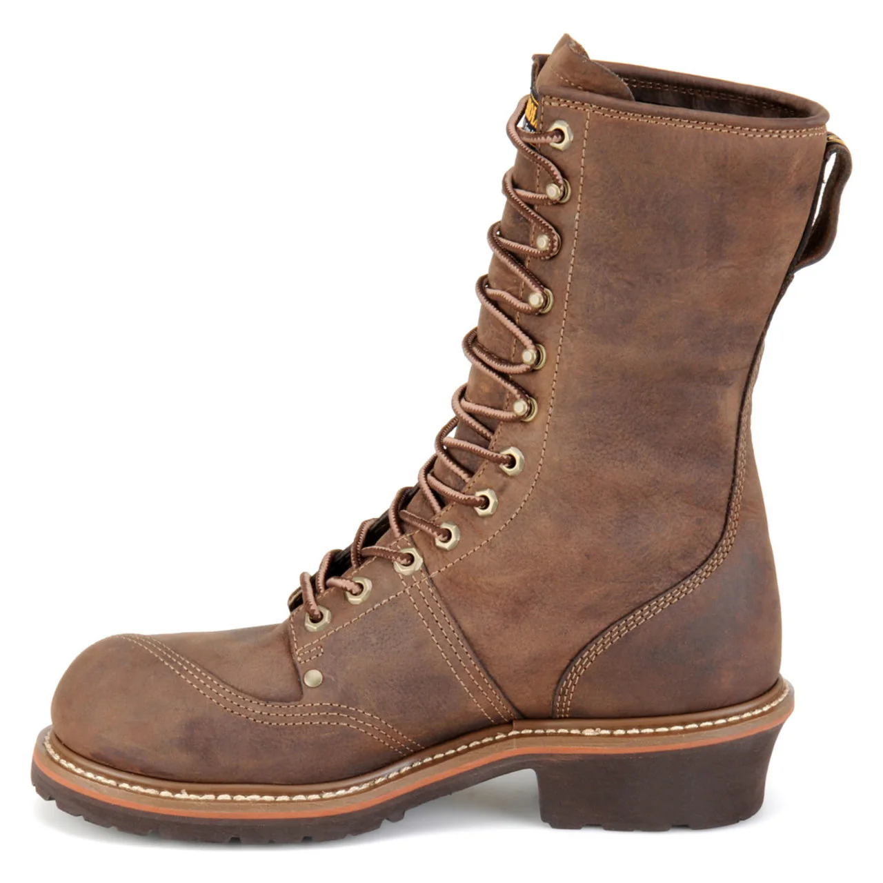Carolina Men's Linesman 10" Waterproof EH Soft Toe Boots, CA904, Cork Harness - Image 5