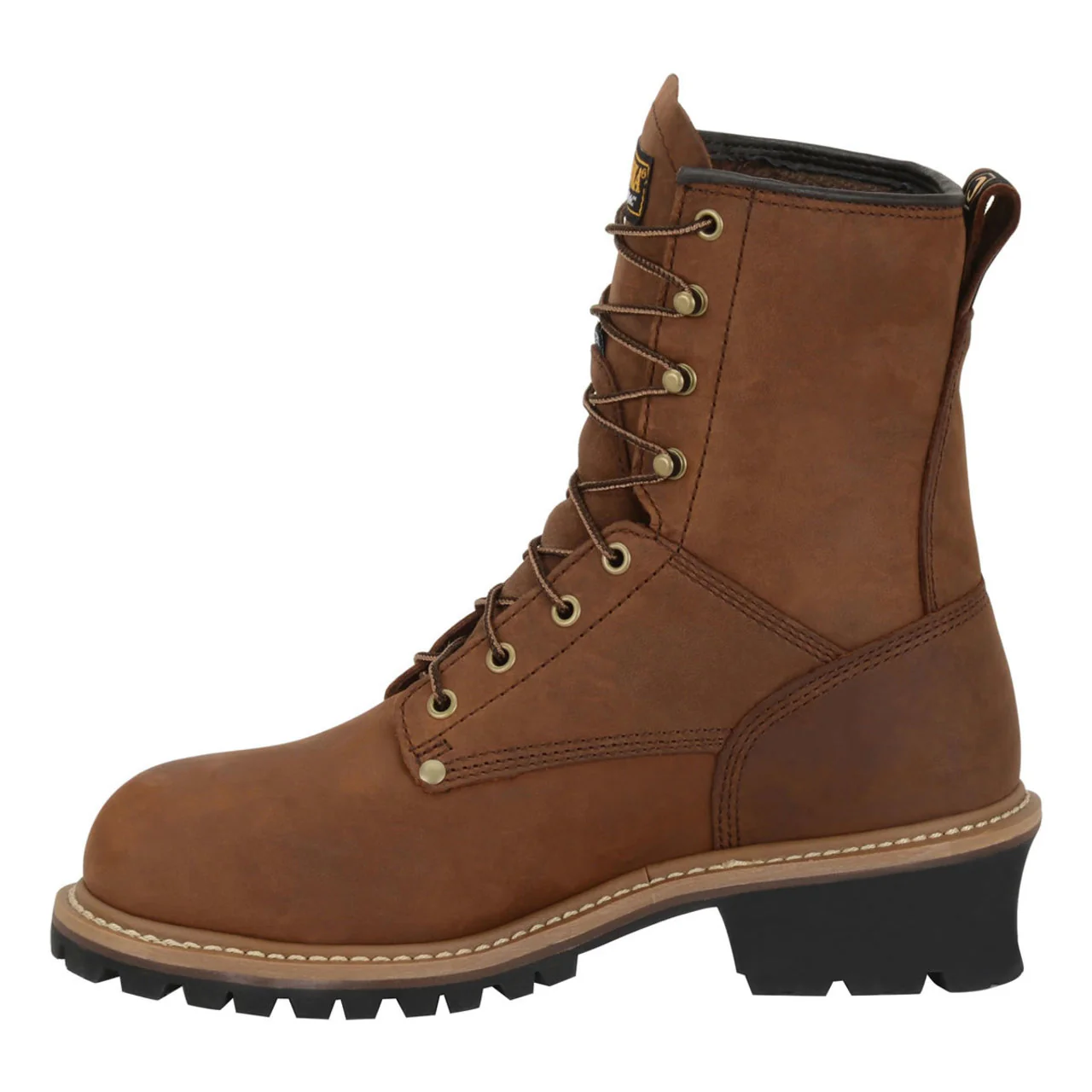 Carolina Men's 8" Loggers Waterproof Insulated EH Steel Toe Boots, CA5821, Copper Crazy Horse - Image 4