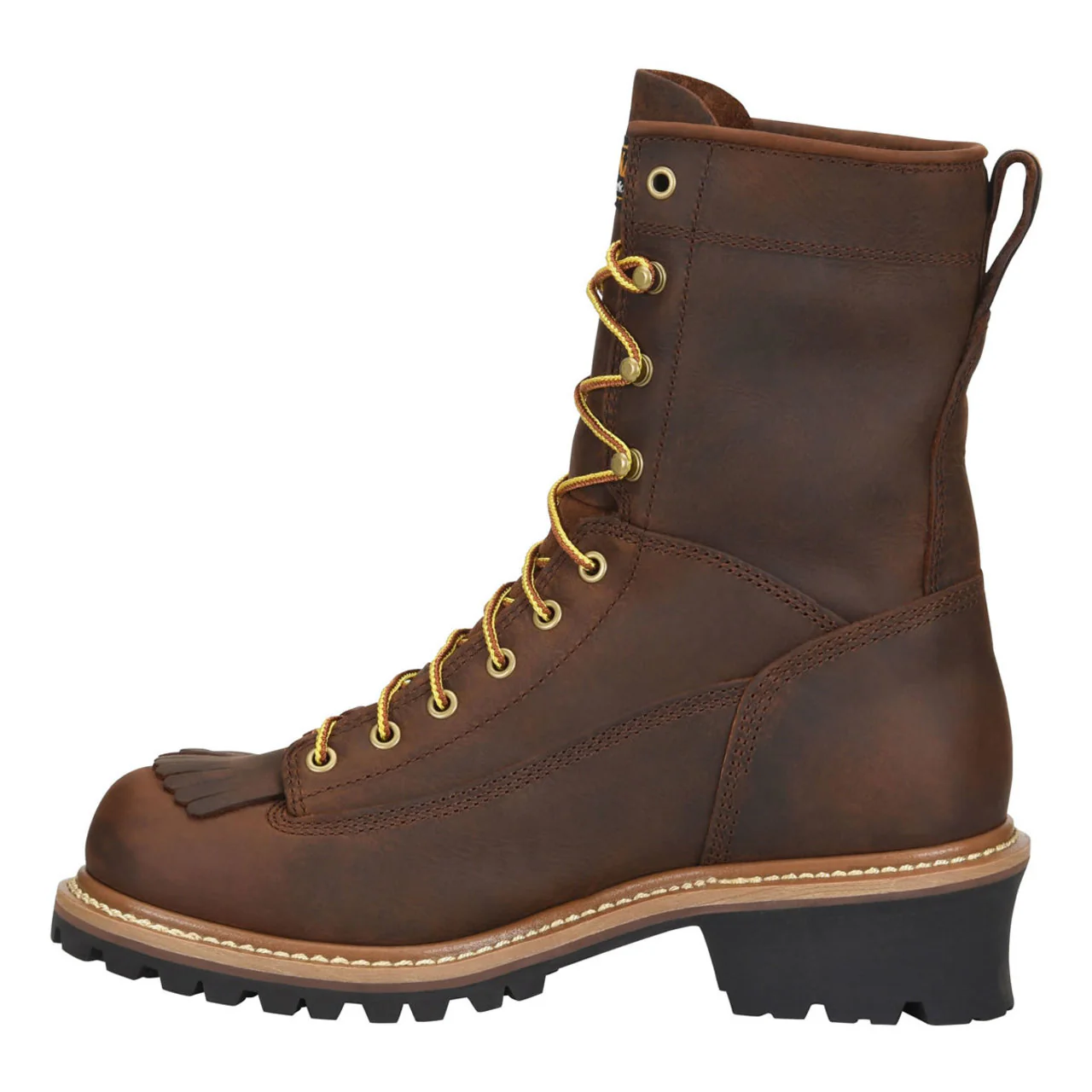 Carolina Men's Spruce 8" Loggers Waterproof EH Steel Toe Boots, CA9824, Copper Crazy Horse - Image 4