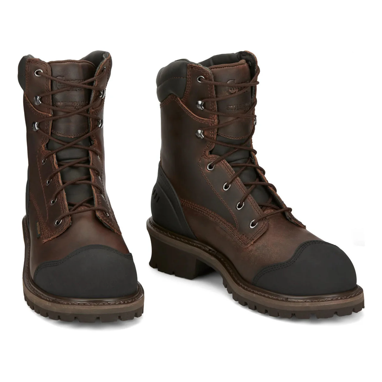 Chippewa Men's Aldarion 8" Logger Waterproof Insulated EH Composite Toe Boots, 55053, Brown - Image 2