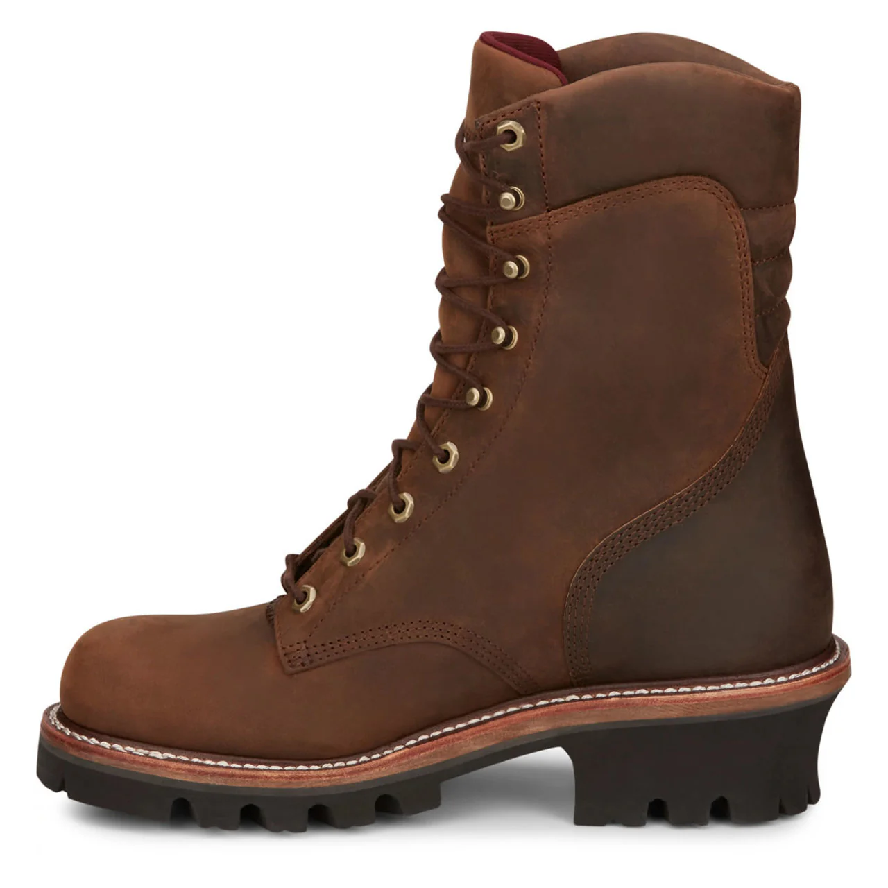 Chippewa Men's Super DNA 9" Logger Waterproof EH Steel Toe Boots, 59405, Tan - Image 5