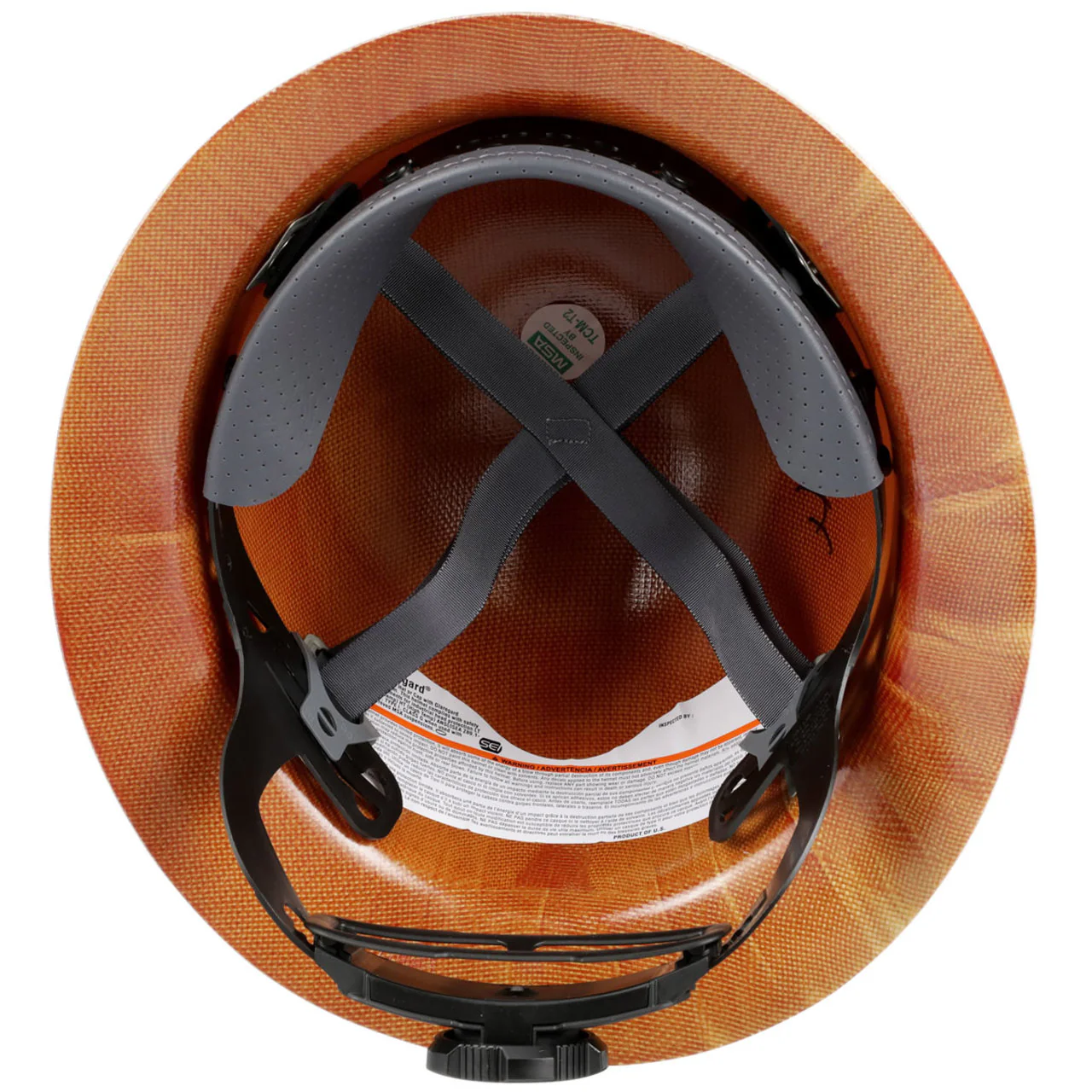 Custom MSA Skullgard Full Brim Hard Hat, Fas-Trac III Ratchet Suspension, Natural, 16 Pack - Image 6