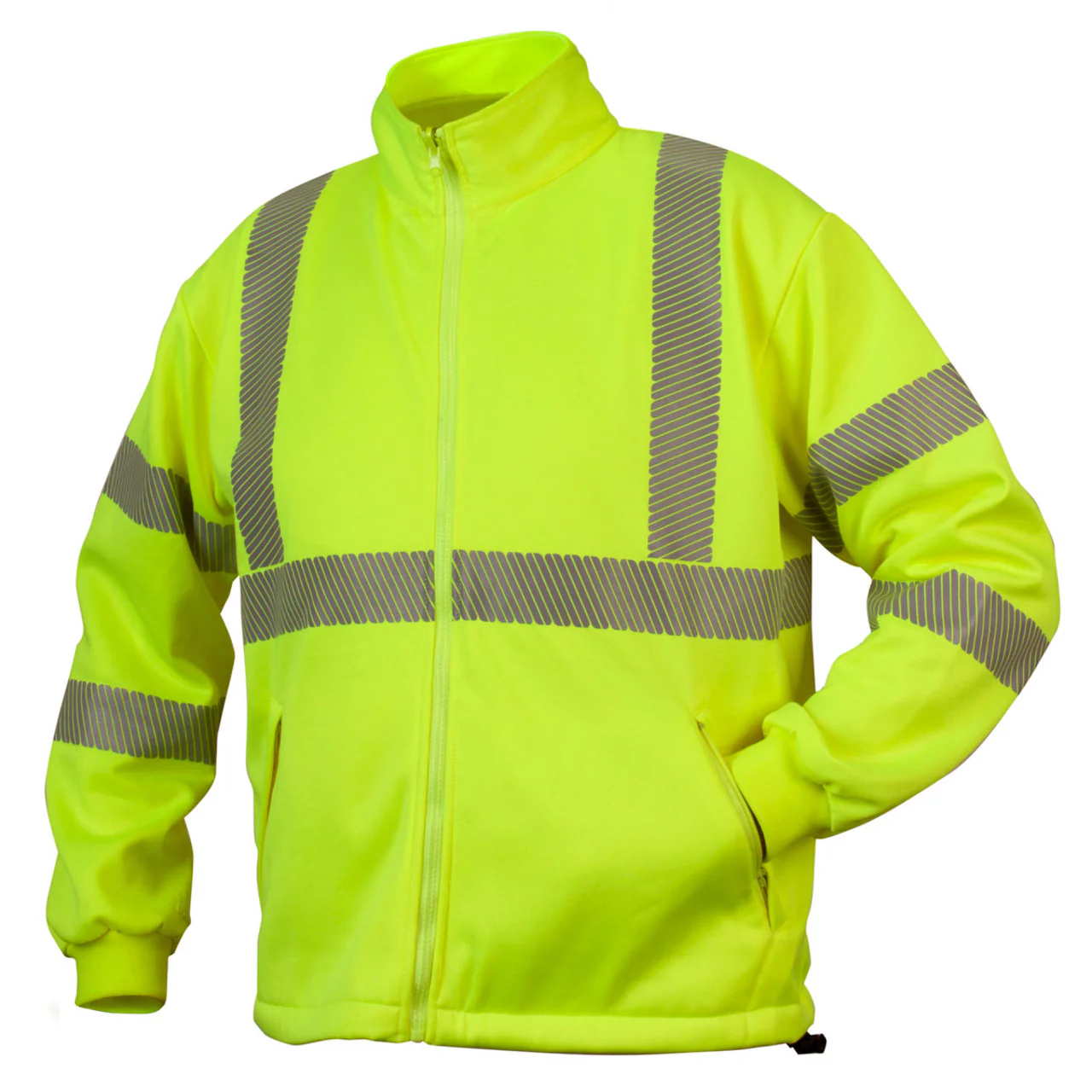 Custom Pyramex RPB36 Type R Class 3 Hi-Vis Waterproof 2-in-1 Quilt Lined Parka, Hi-Vis Lime Green - Image 4