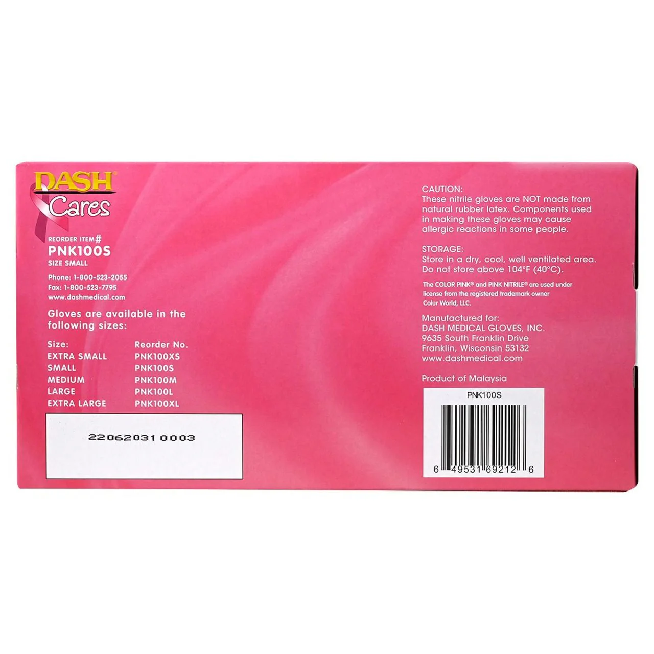 DASH Alasta Shimmer Nitrile Exam Grade Disposable Gloves, Pink, 3.9 mil, Box of 100 - Image 12
