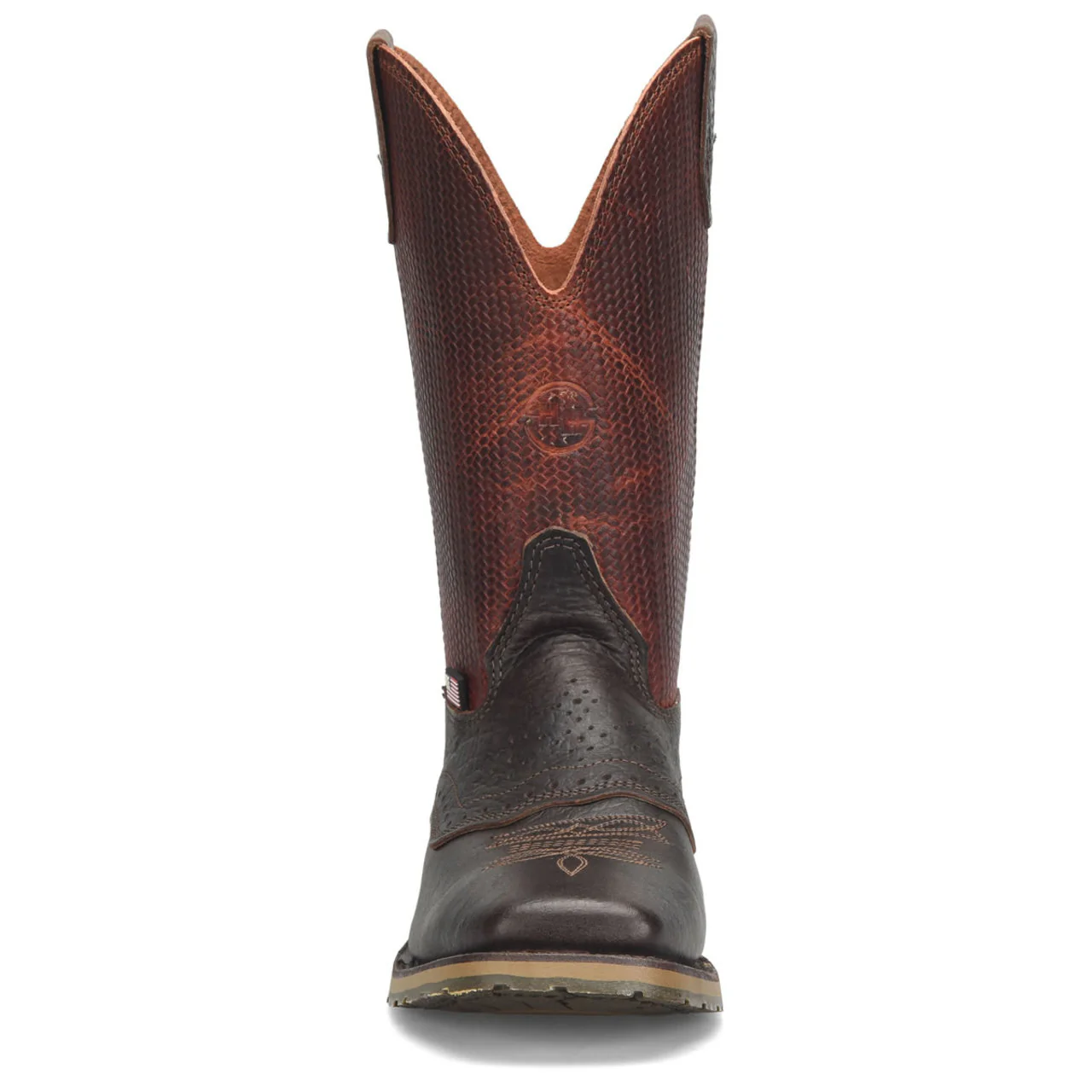 Double-H Men's Baler 10" Roper Soft Toe Boots, DH4654, Brown - Image 3
