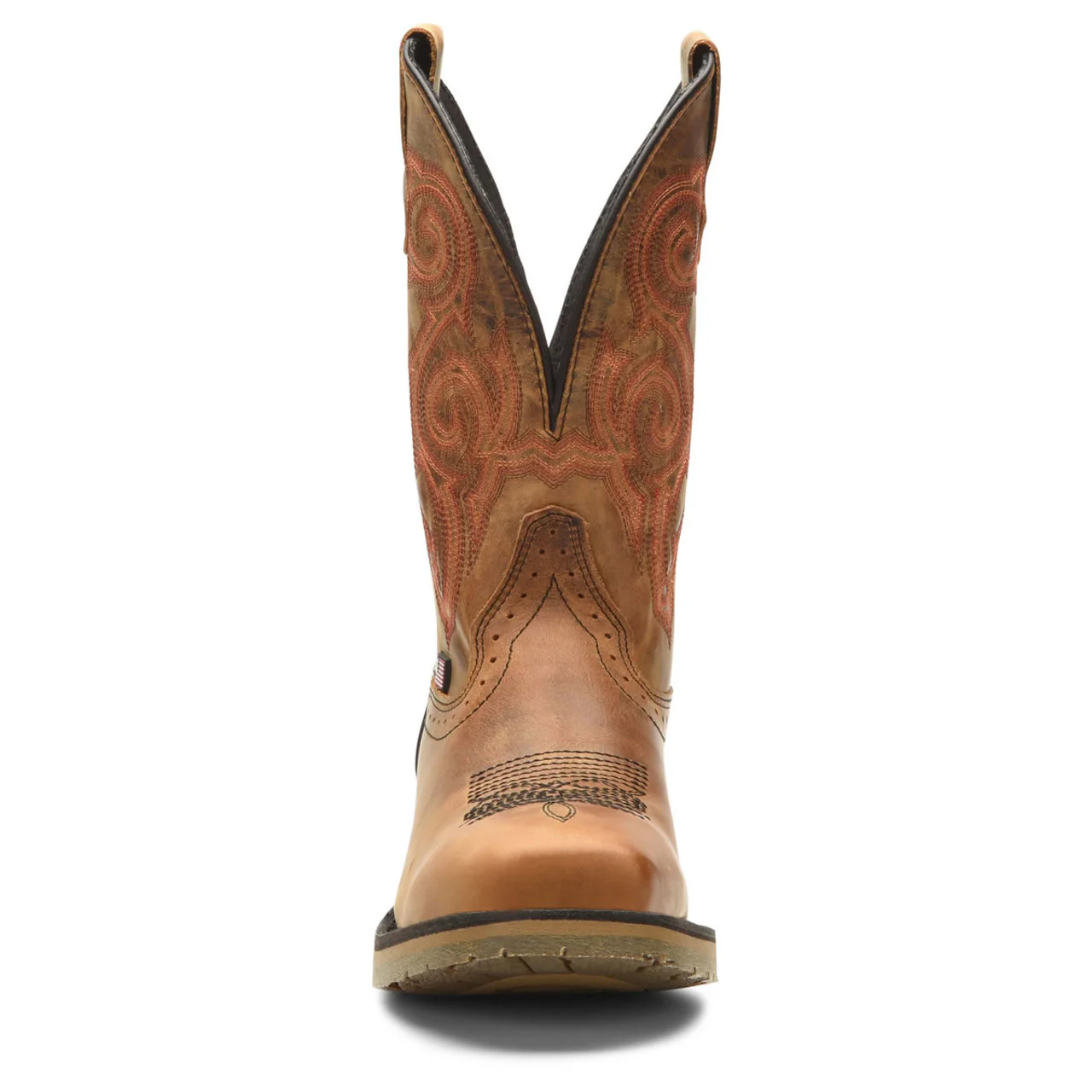 Double-H Boots Men's Bertram 11" Roper Steel Toe Boots, DH4560, Brown - Image 3
