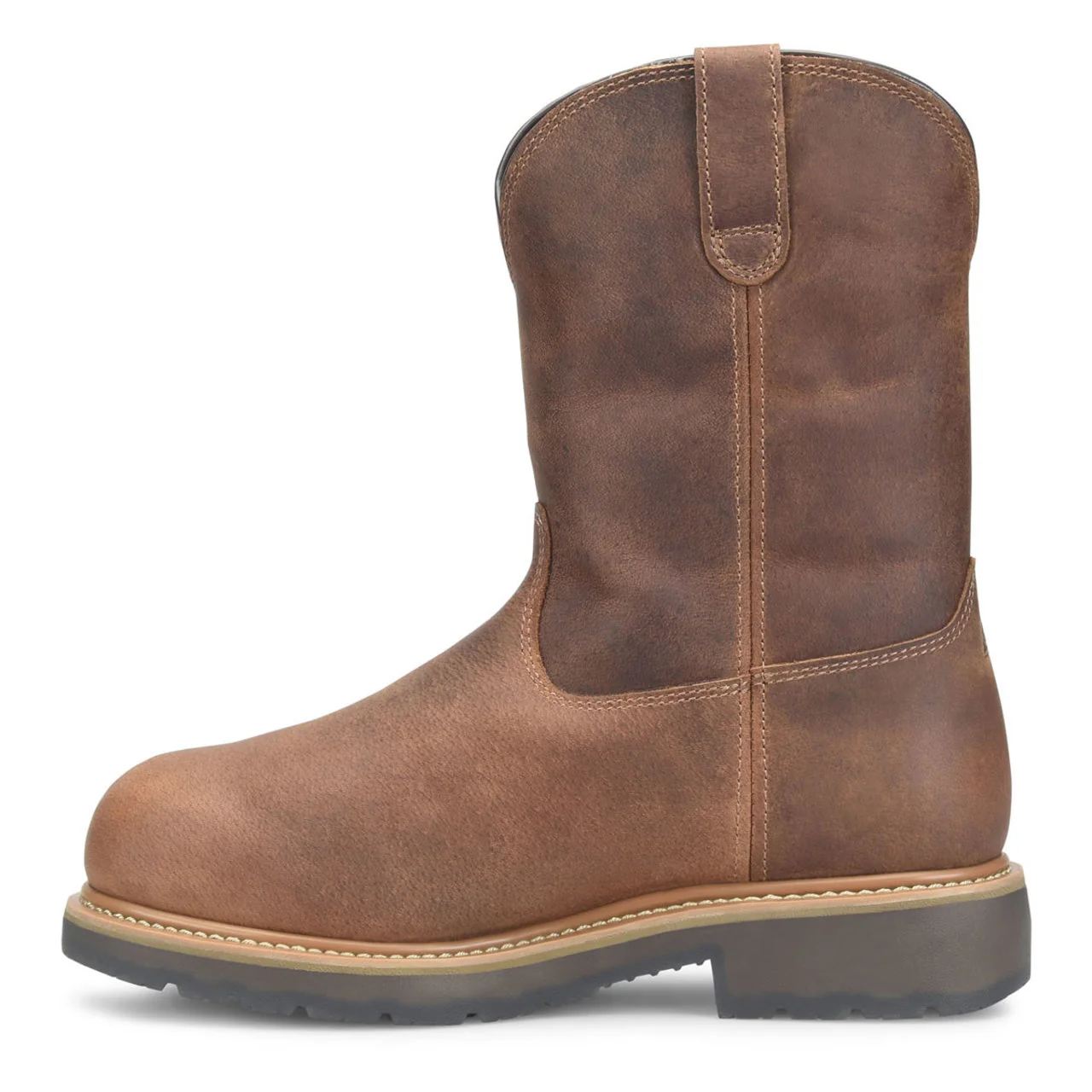 Double-H Boots Men's Boss 10" Wellington EH Alloy Toe Boots, DH4156, Brown - Image 4