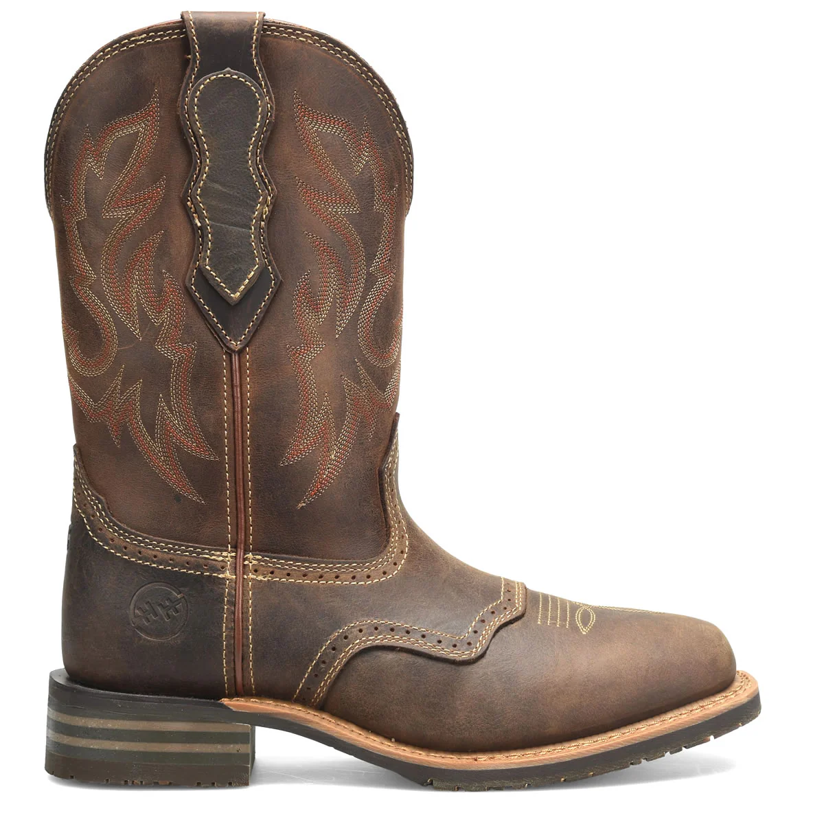 Double-H Men's Cascade 11" Roper Plain Toe Boots, DH4160, Brown - Image 2