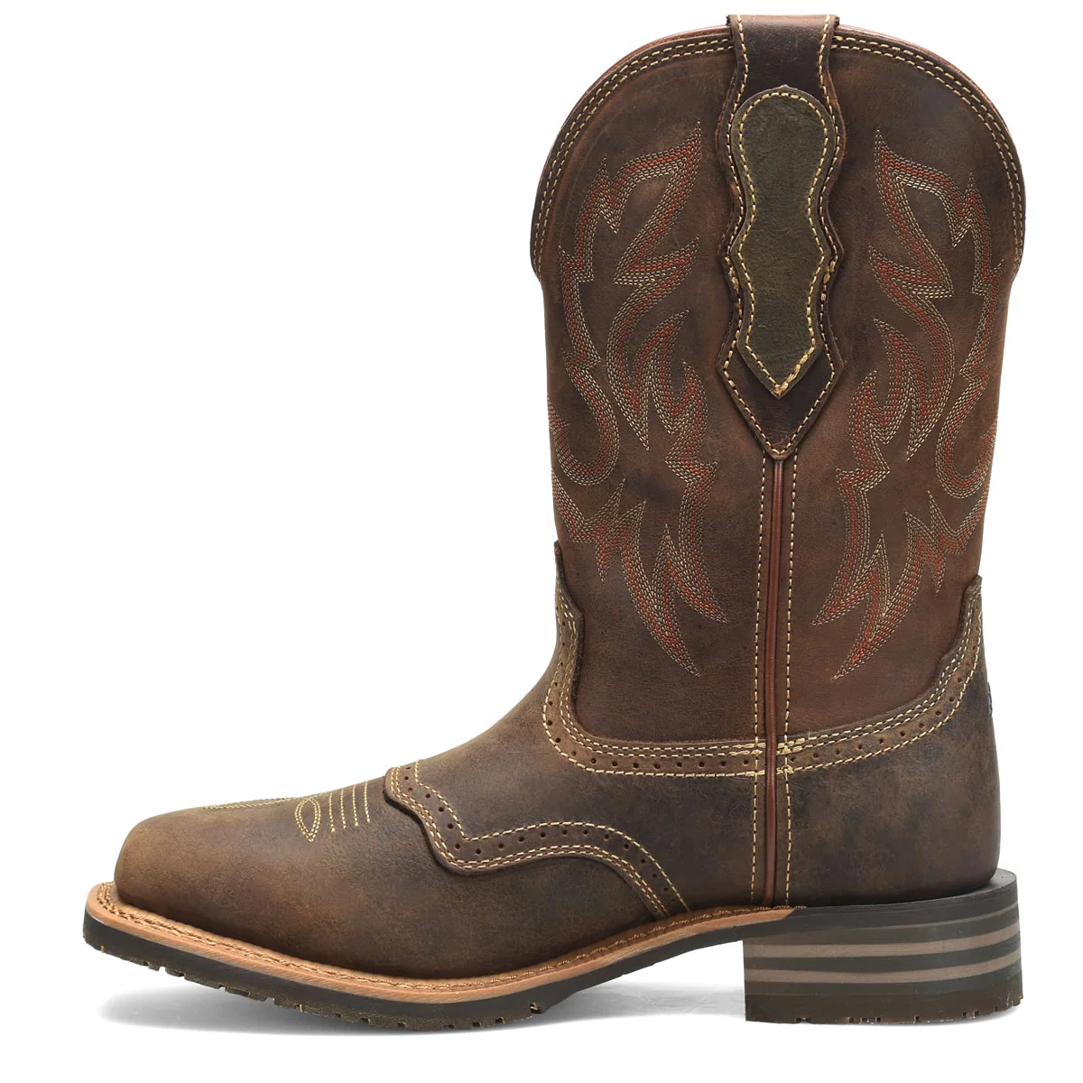 Double-H Men's Cascade 11" Roper Plain Toe Boots, DH4160, Brown - Image 5