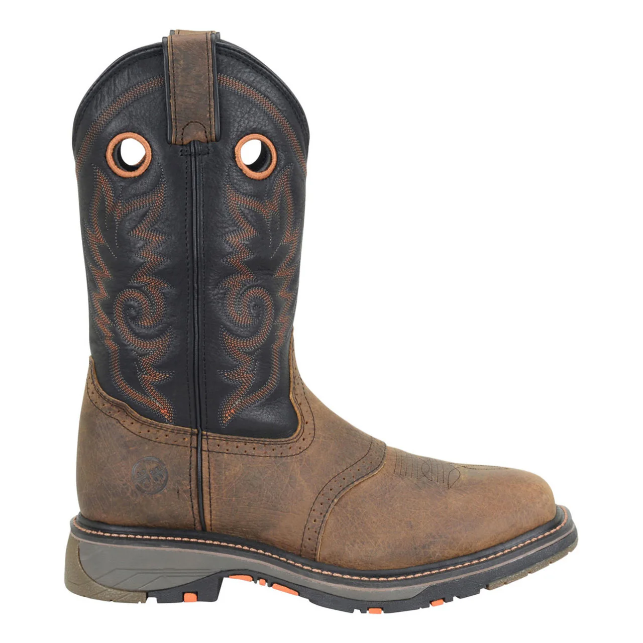 Double-H Boots Men's Isaac 12" Roper Composite Toe Boots, DH5130, Brown