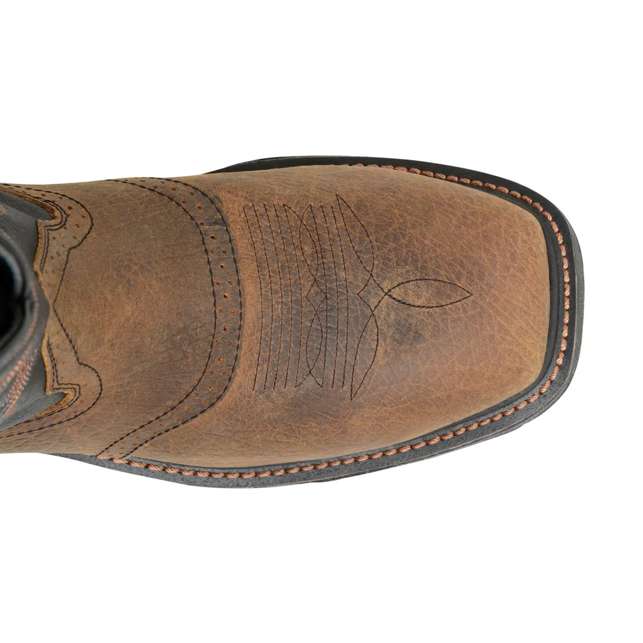 Double-H Boots Men's Isaac 12" Roper Composite Toe Boots, DH5130, Brown - Image 2