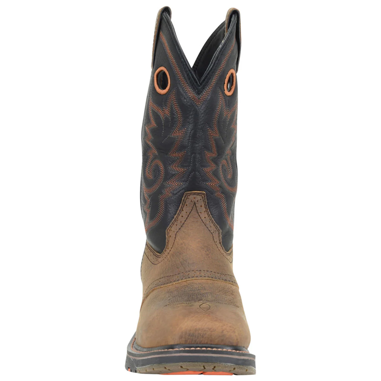 Double-H Boots Men's Isaac 12" Roper Composite Toe Boots, DH5130, Brown - Image 3