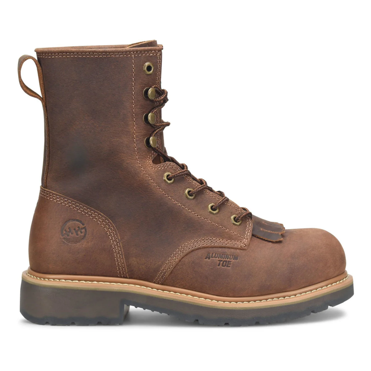 Double-H Boots Men's Judge 8" Wellington EH Alloy Toe Boots, DH4155, Brown