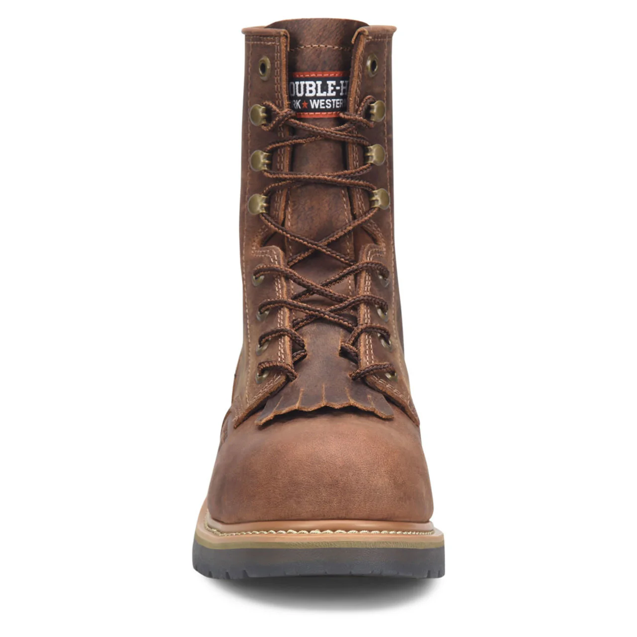 Double-H Boots Men's Judge 8" Wellington EH Alloy Toe Boots, DH4155, Brown - Image 3