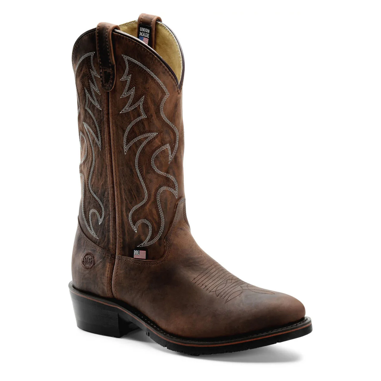 Double-H Men's Robert  12" Western Soft Toe Boots, 3282, Brown - Image 2