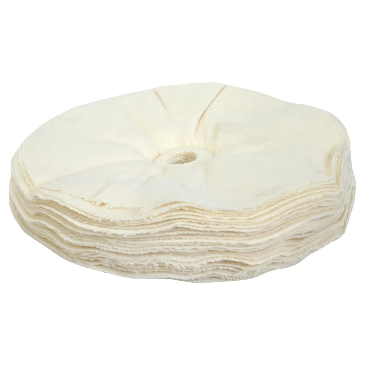 Eazypower 6" Canton Flannel 30-Ply Loose Buffing Wheel - 81021 - Image 2