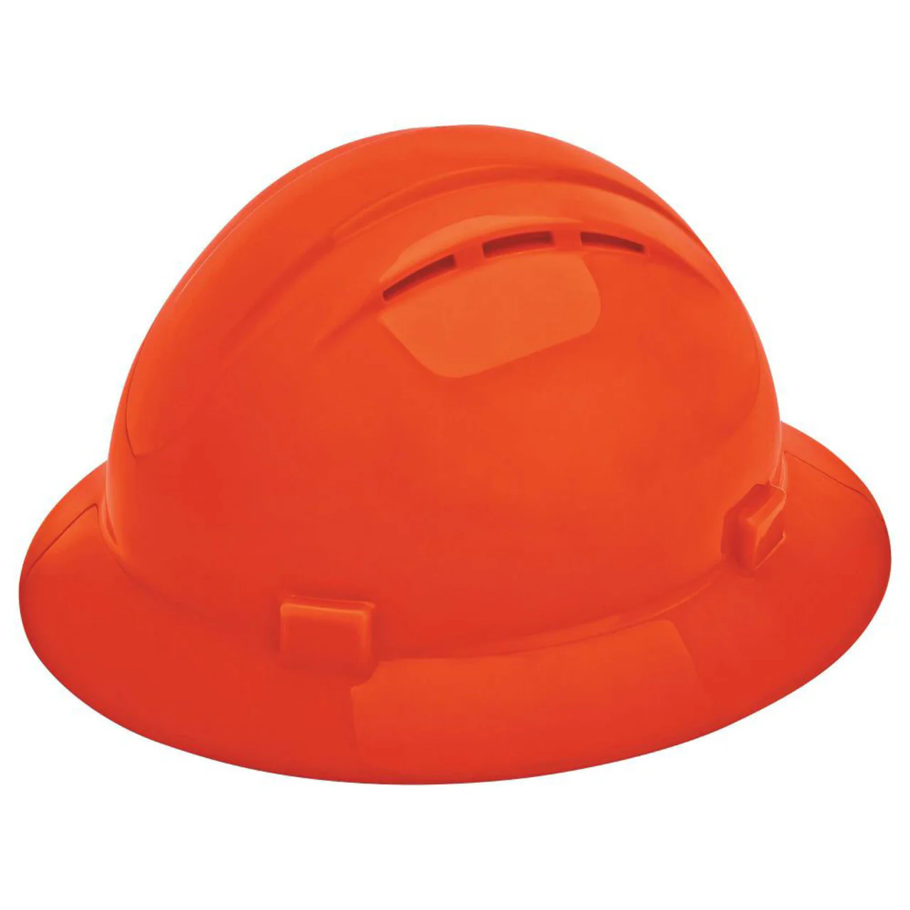 Delta Plus Americana Vented Full Brim Hard Hat, 4-Point Ratchet Suspension