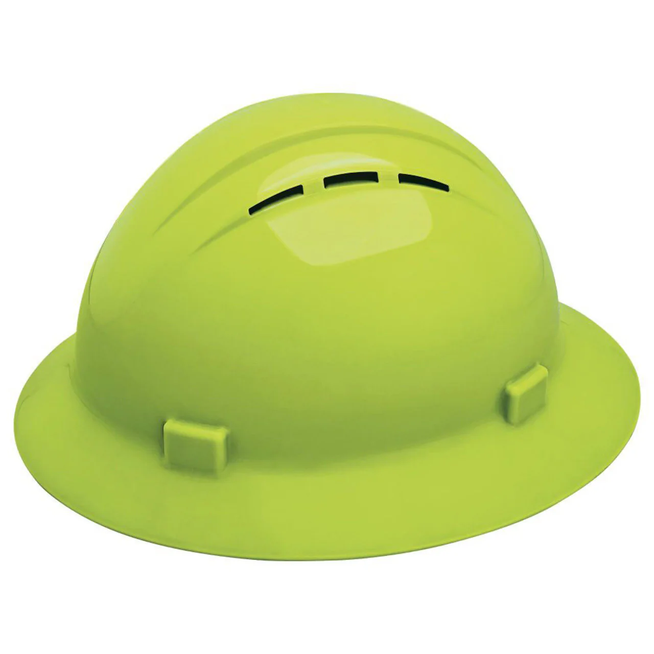 Delta Plus Americana Vented Full Brim Hard Hat, 4-Point Ratchet Suspension - Image 3