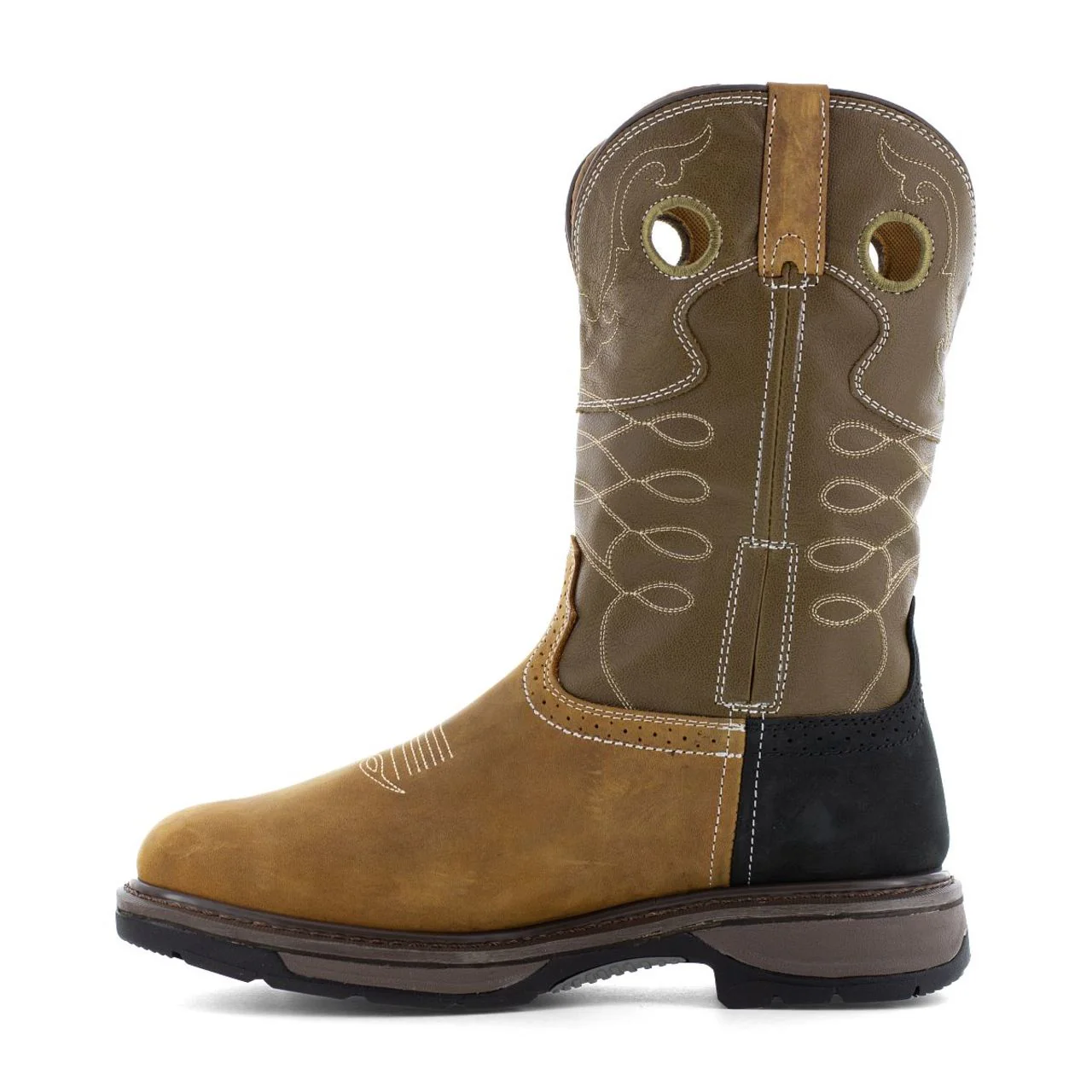 Frye The Safety-Crafted 10" Western Waterproof EH Met-Guard Steel Toe Work Boots, FR40104 - Image 3