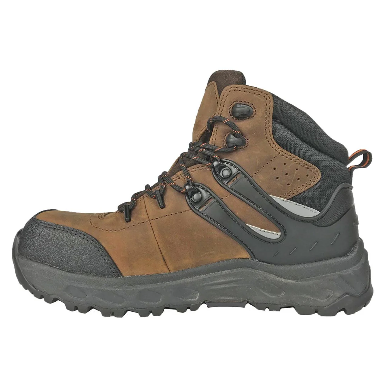 Hoss Men's Stomp 6" Aluminum Toe Boots, 60203, Brown - Image 2
