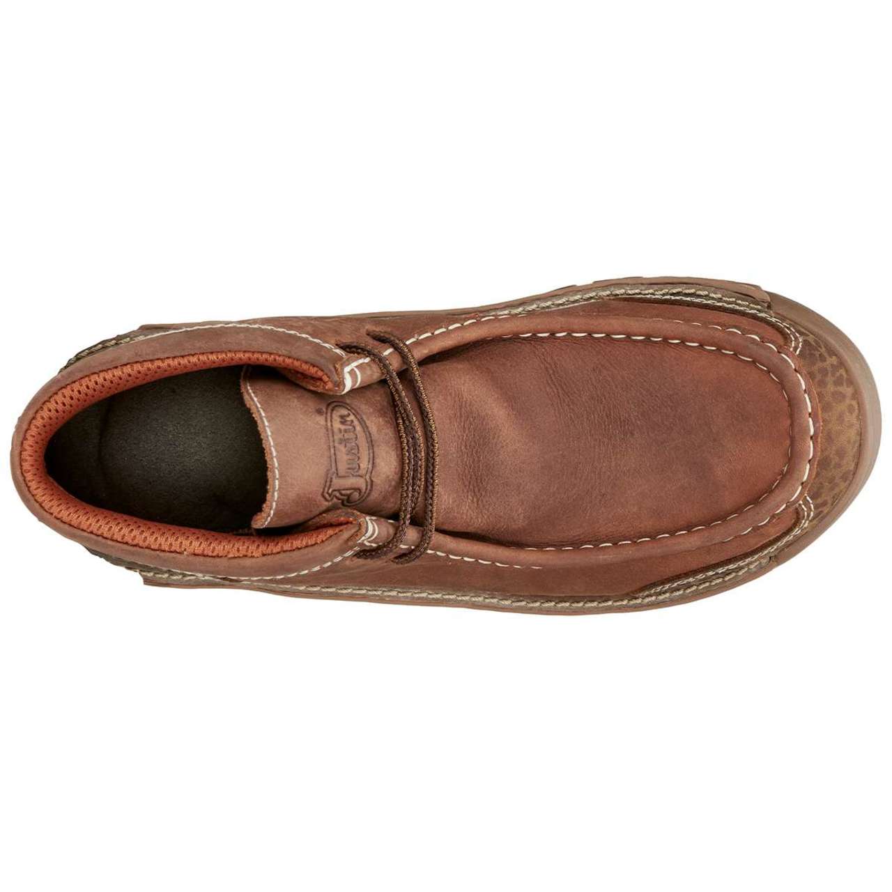 Justin Men's Crafton 4" Waterproof EH Soft Toe Shoes, SE251, Brown - Image 3