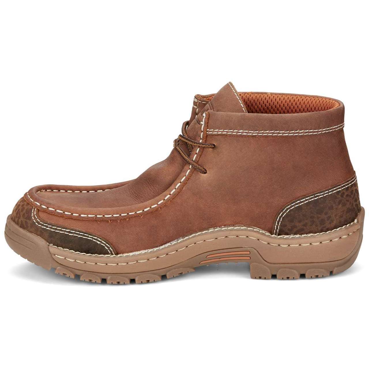 Justin Men's Crafton 4" Waterproof EH Soft Toe Shoes, SE251, Brown - Image 6