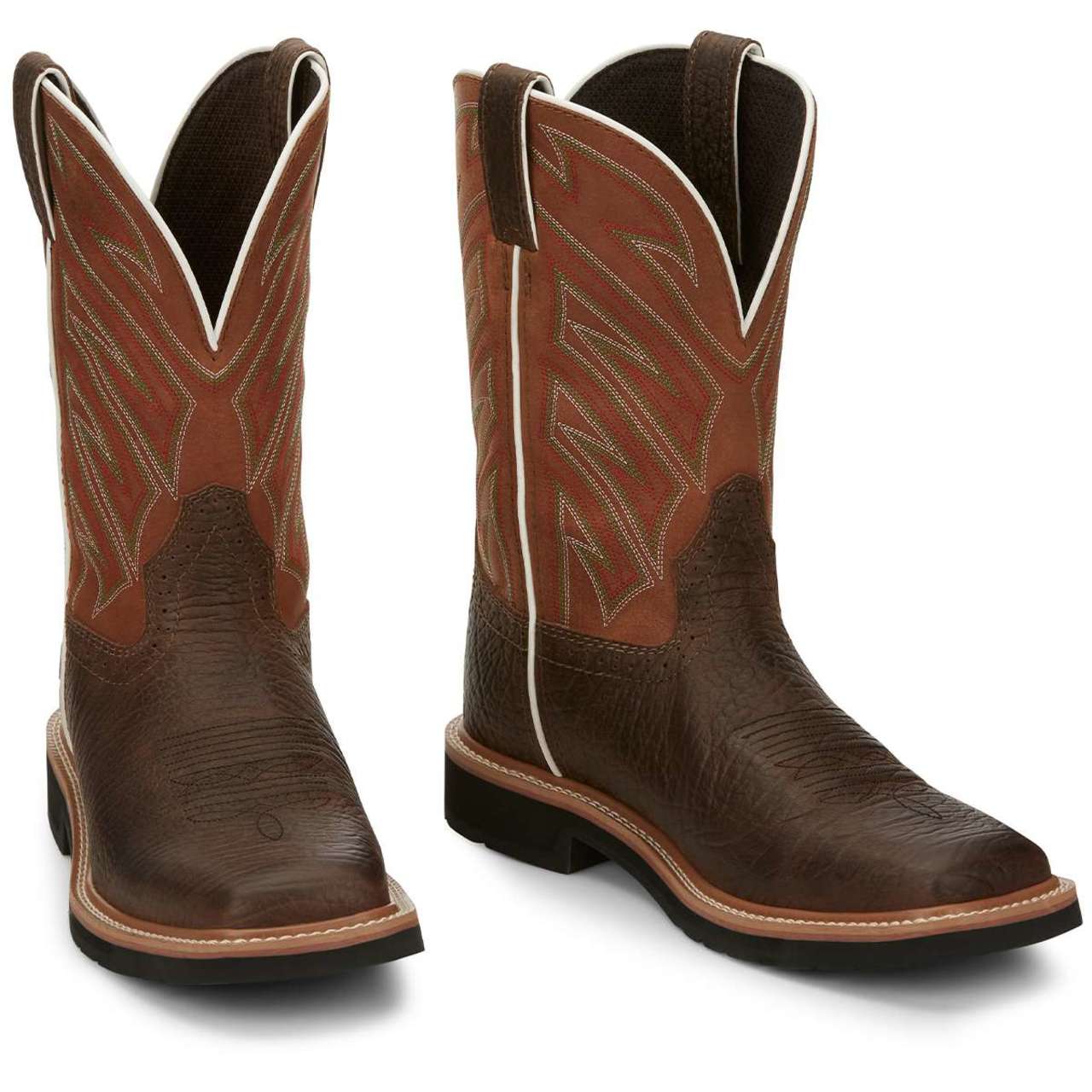 Justin Men's Electrician 11" EH Soft Toe Boots, SE4560, Brown - Image 2