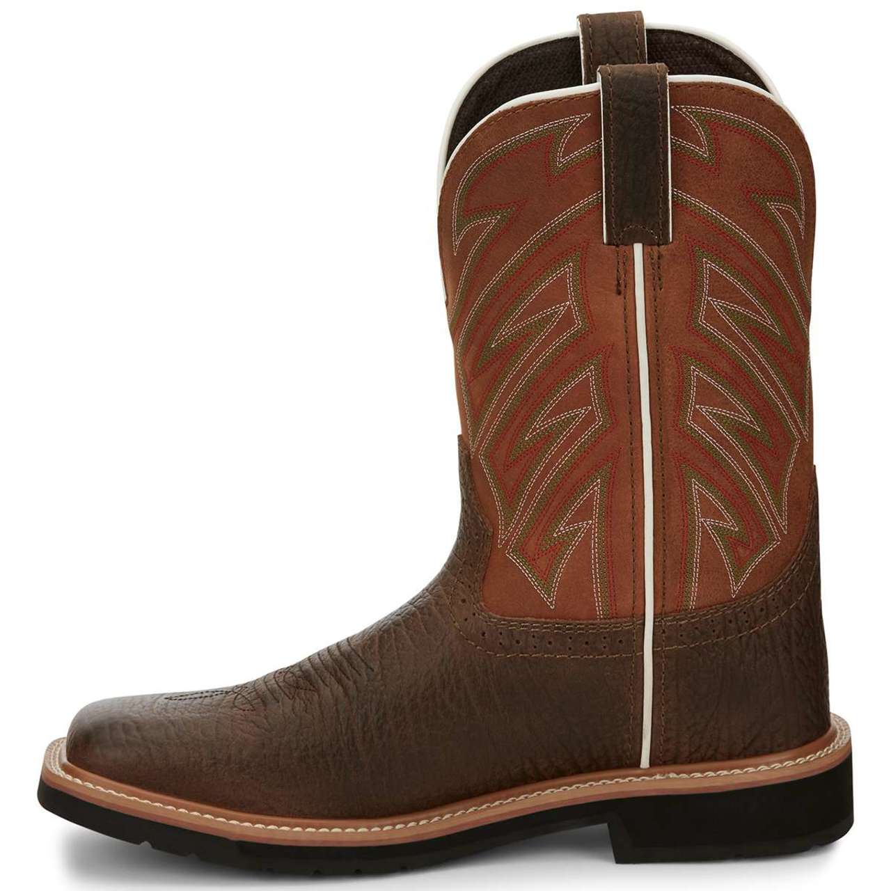 Justin Men's Electrician 11" EH Soft Toe Boots, SE4560, Brown - Image 4