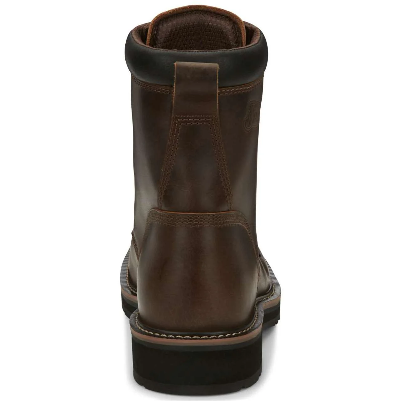 Justin Men's Pulley 8" EH Steel Toe Boots, SE682, Brown - Image 5