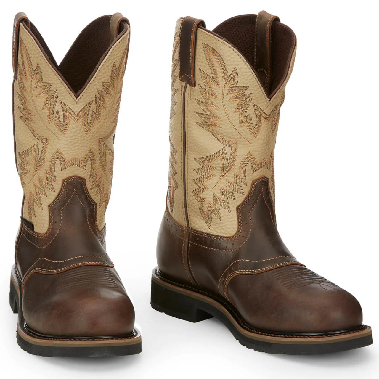 Justin Men's Superintendent 11" EH Steel Toe Boots, SE4661, Brown - Image 2