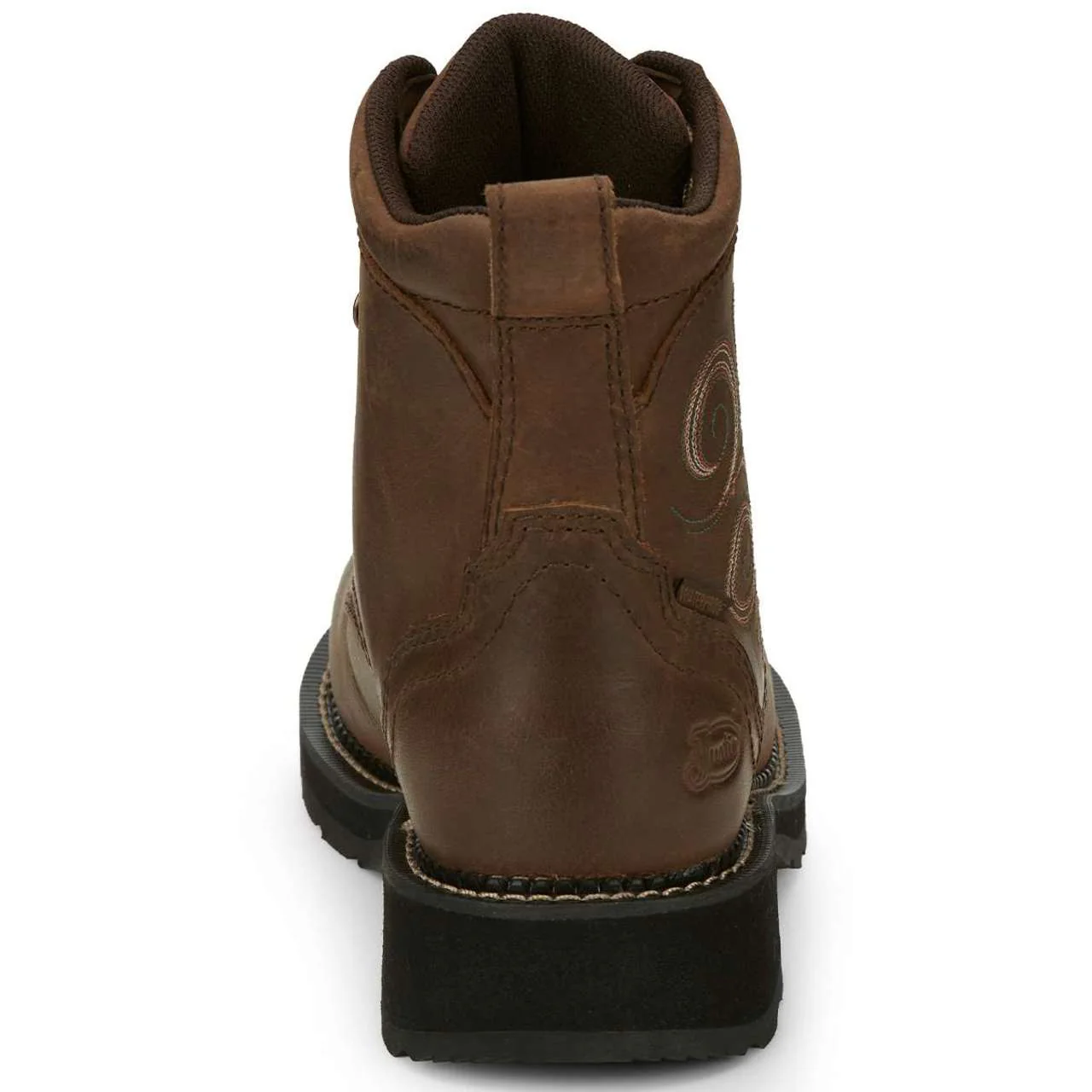 Justin Women's Katerina 6" Waterproof EH Steel Toe Boots, GY985, Brown - Image 3