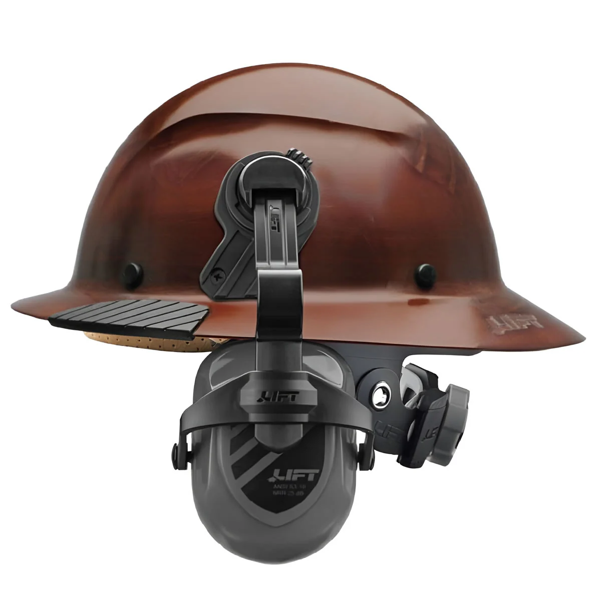 LIFT Earmuff Mounting Bracket for DAX Hard Hats, HEPM-23BK - Image 2
