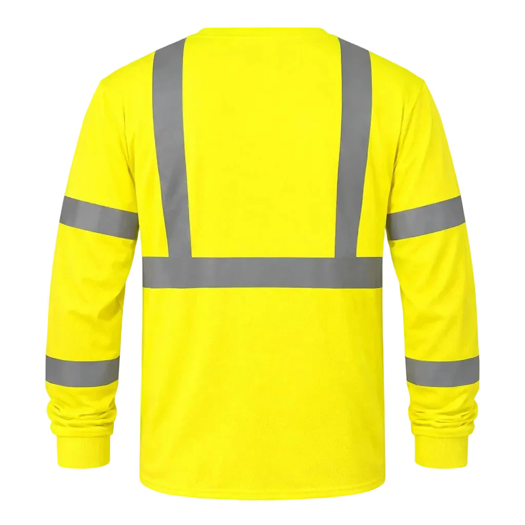 Pyramex RLTS31 Type R Class 3 Hi-Vis Long Sleeve T-Shirt - Image 2