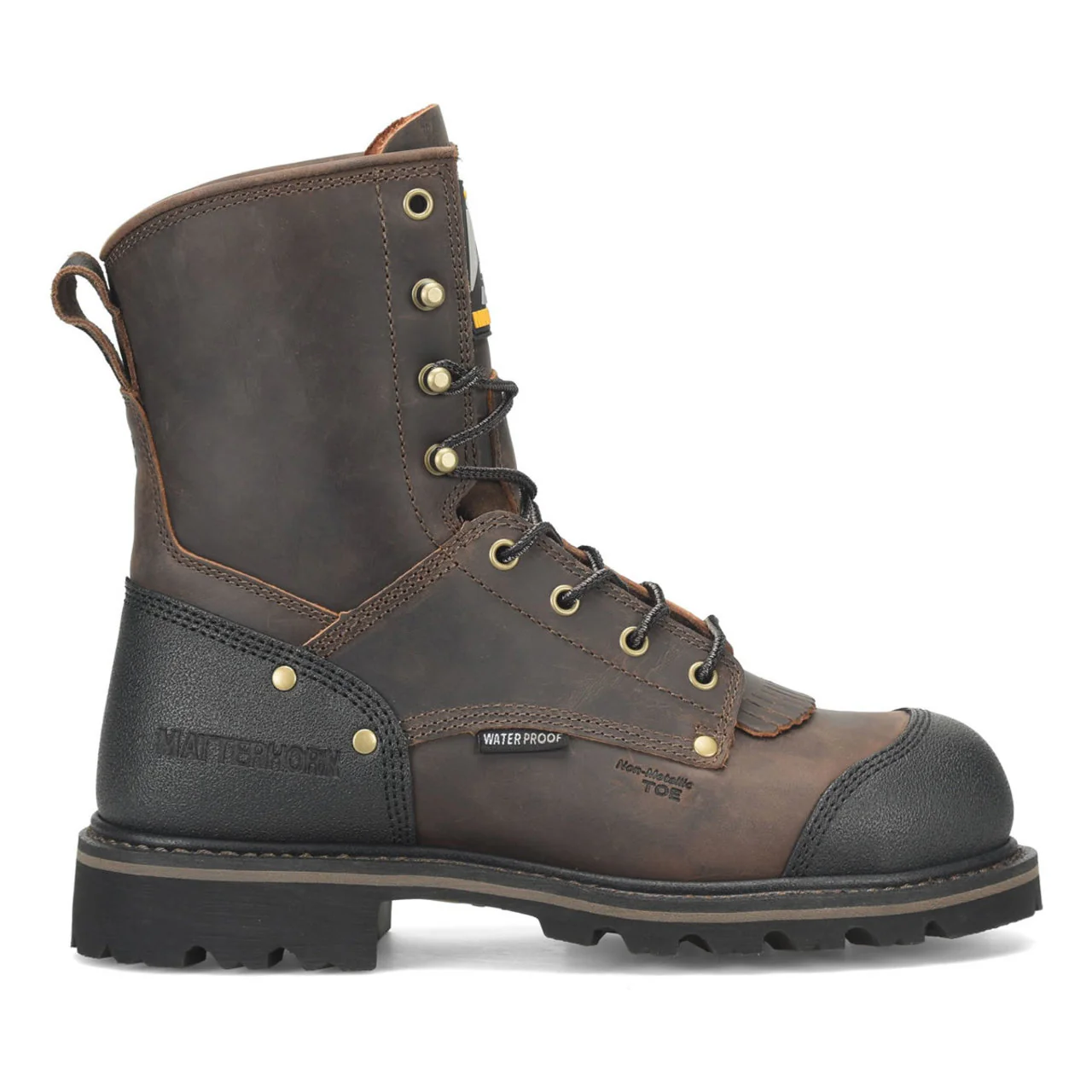 Matterhorn Men's 28 Series HD 8" Waterproof EH Composite Toe Boots, MT2563, Dark Brown