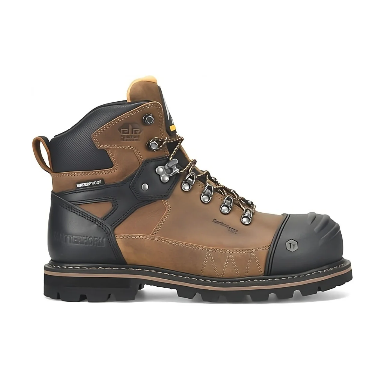Matterhorn Men's I-BEAM 6" Hiker Waterproof EH Composite Toe Boots, MT2579, Brown