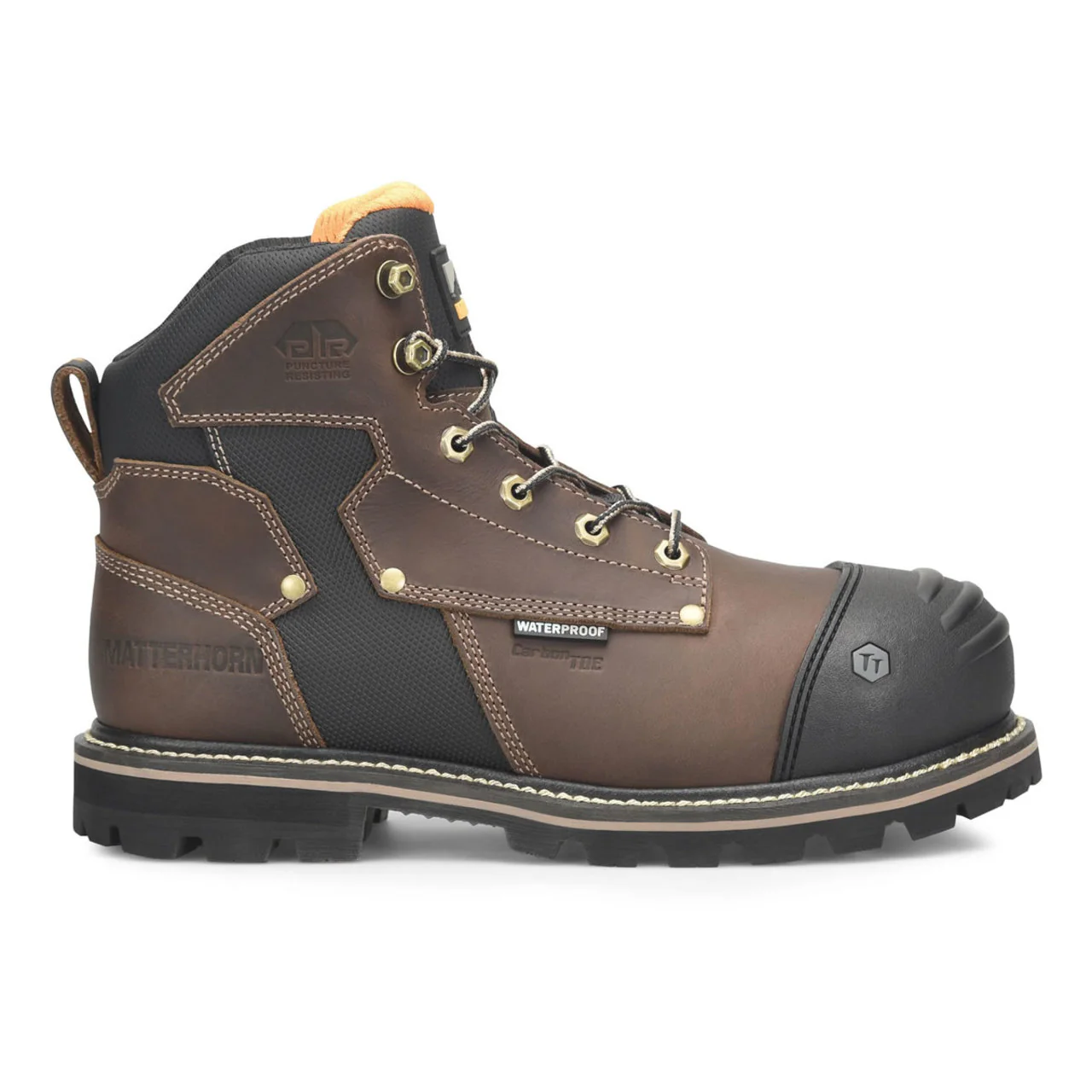 Matterhorn Men's 6" I-BEAM Waterproof EH Met-Guard Composite Toe Boots, MT2546, Brown