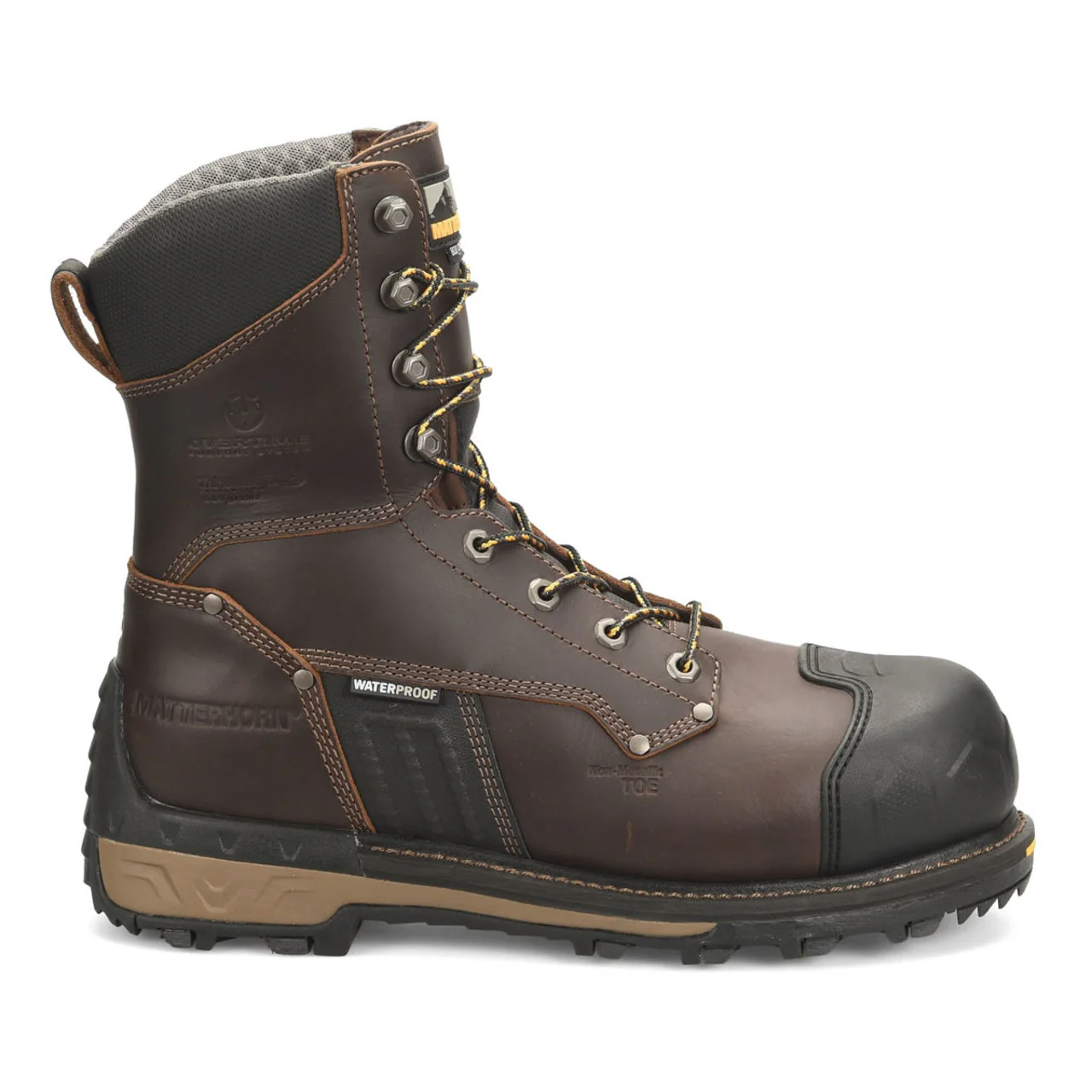 Matterhorn Men's MAXIMUS 2.0 8" Waterproof Insulated EH Composite Toe Boots, MT2562, Brown