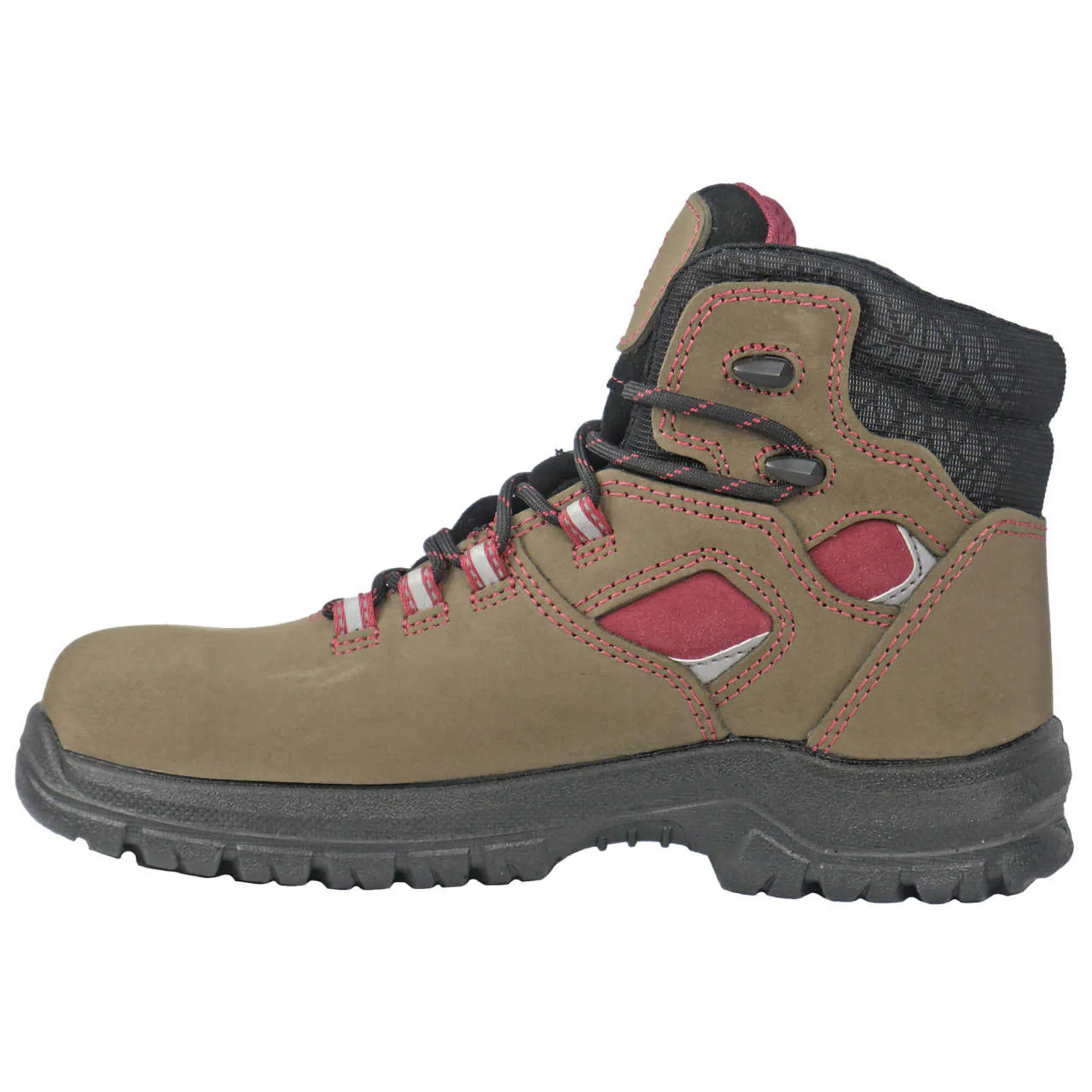 Moxie Trades Women's Lacy Olive Composite Toe Boots, MT26026, Green - Image 2