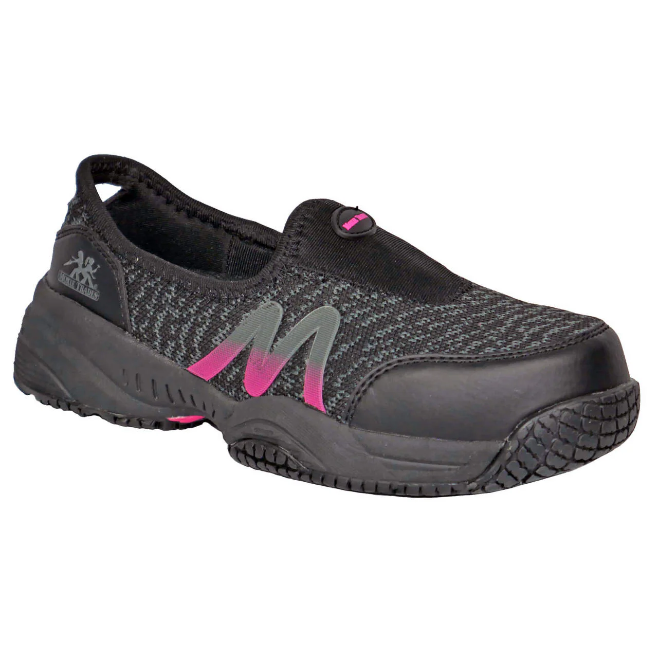 Moxie Trades Women's Zena Slip-On Composite Toe Shoes, MT50180, Black
