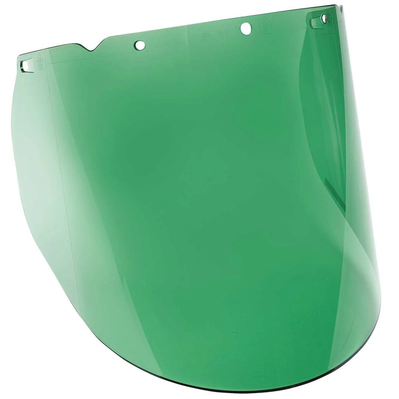 MSA V-Gard Green Tint Anti-Fog Polycarbonate Molded Visor, 9.25in x 17in x .098in - 10115845 - Image 3