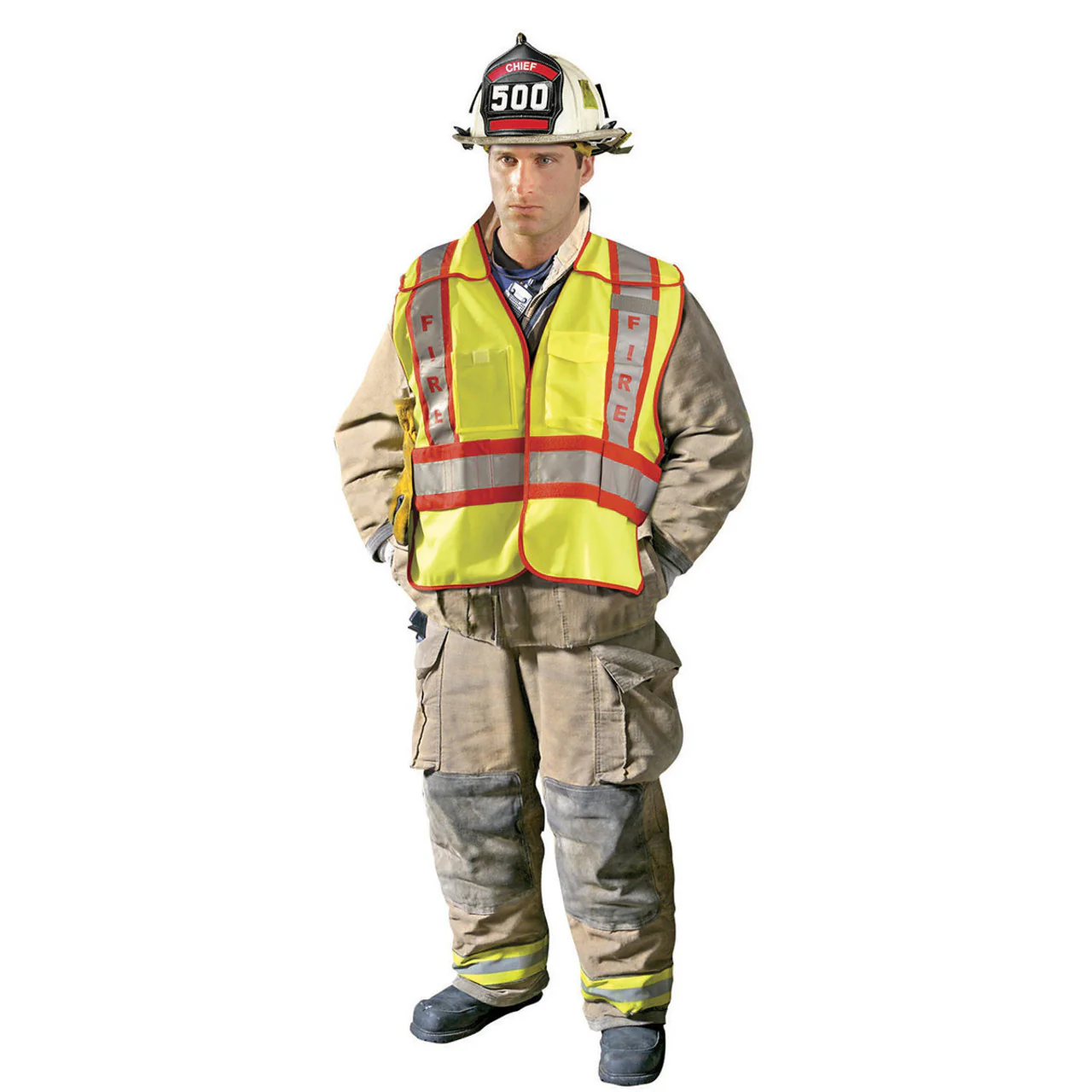 OccuNomix Type P Class 2 Hi-Vis Public Safety Fire Vest, LUX-PSF - Image 4